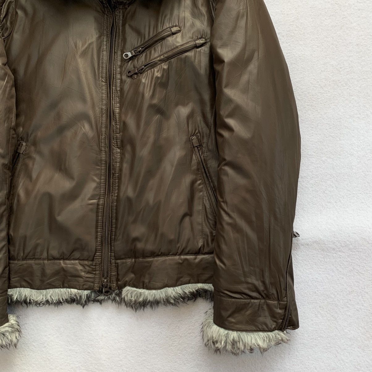 HIDEAWAYS 2000s Hideaways Nicole Faux Fur Puffer Zipper Jacket Size US M / EU 48-50 / 2 - 5 Thumbnail