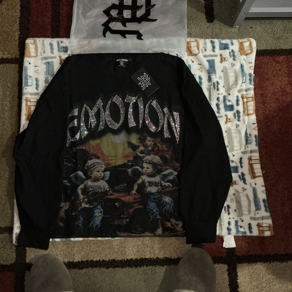 Other Mixed Emotion "Sunrise" thermal long sleeve tee in black Size US M / EU 48-50 / 2 - 2 Thumbnail