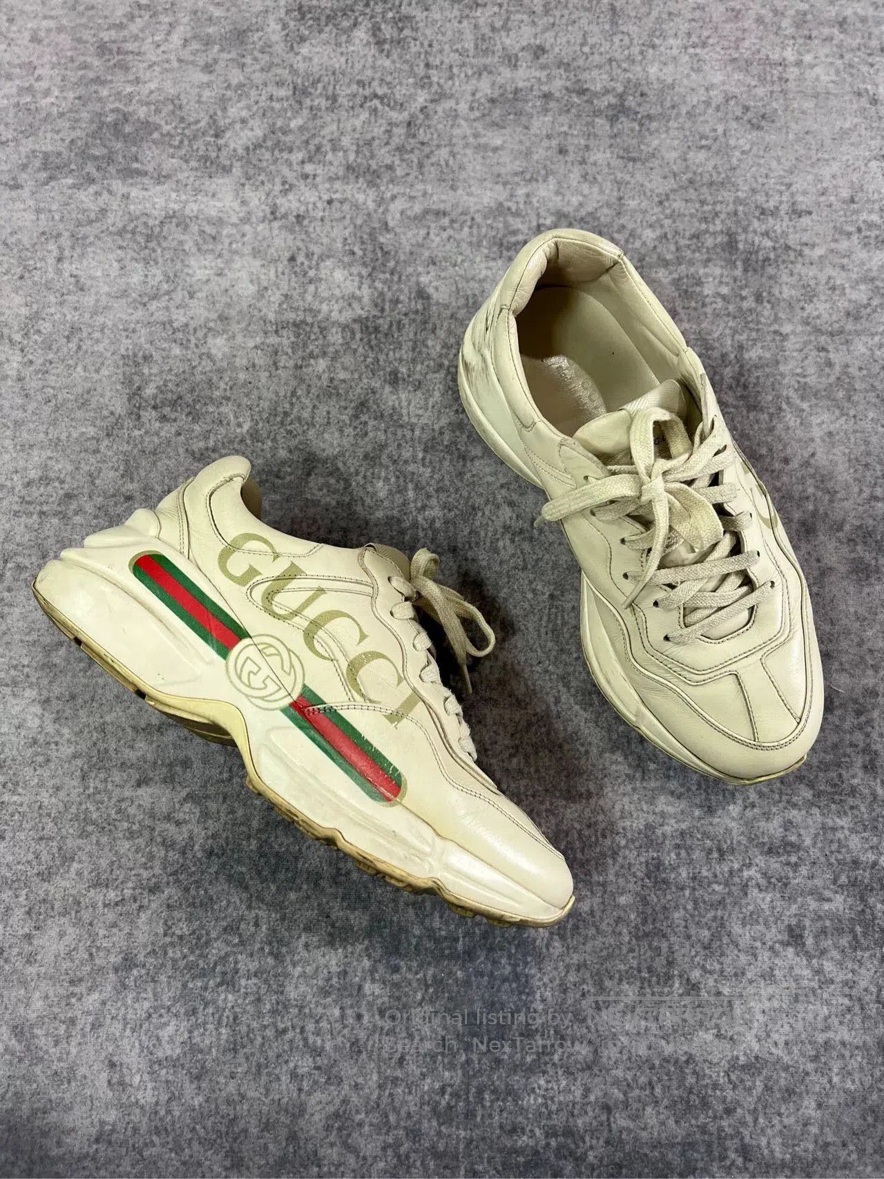 Gucci gucci dad sneakers in beige with logo. Size US 7.5 / EU 40-41 - 2 Thumbnail