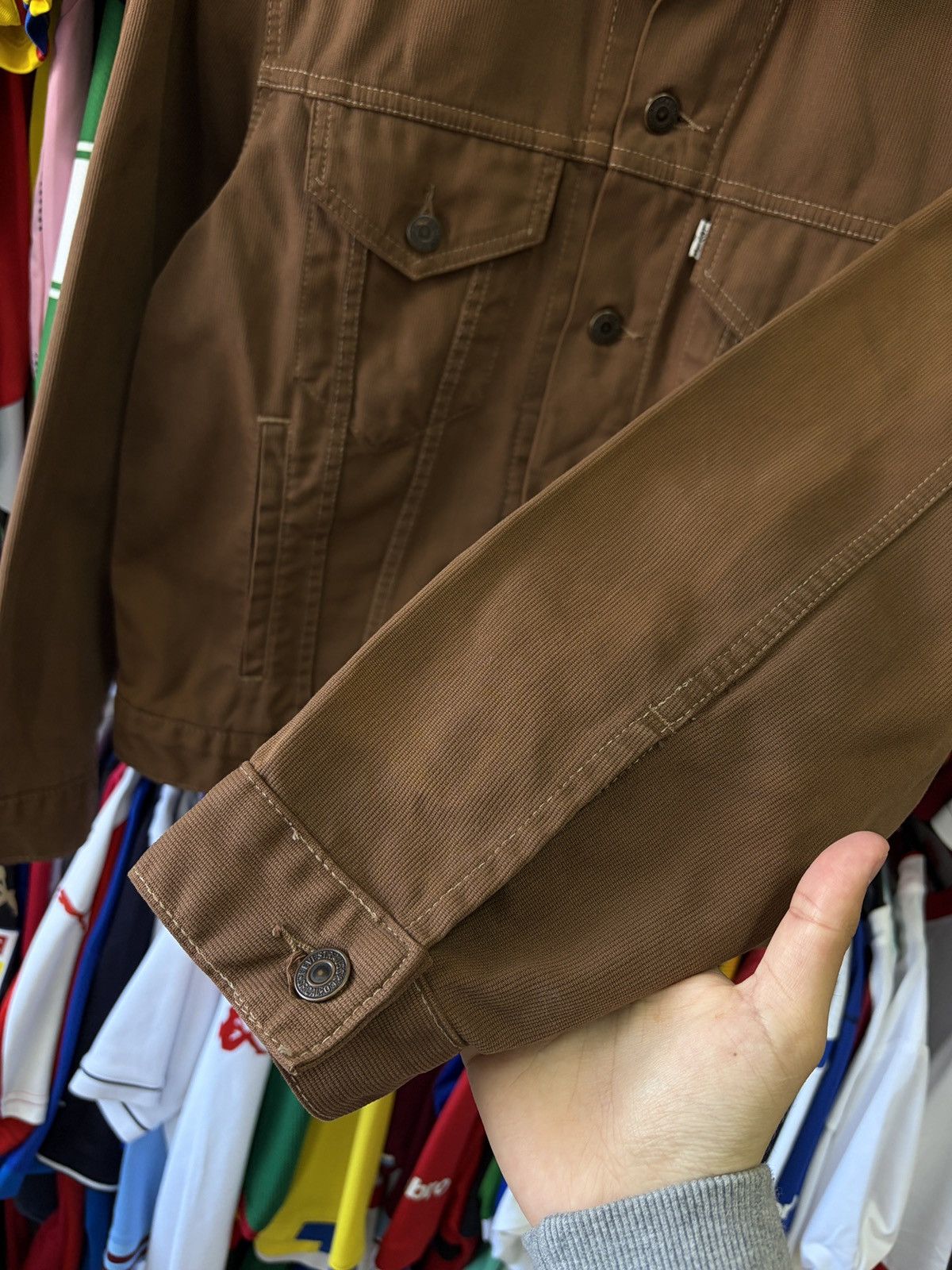 Levi's Vintage Levi’s 70503 Brown Canvas Trucker Jacket S Size US S / EU 44-46 / 1 - 9 Thumbnail