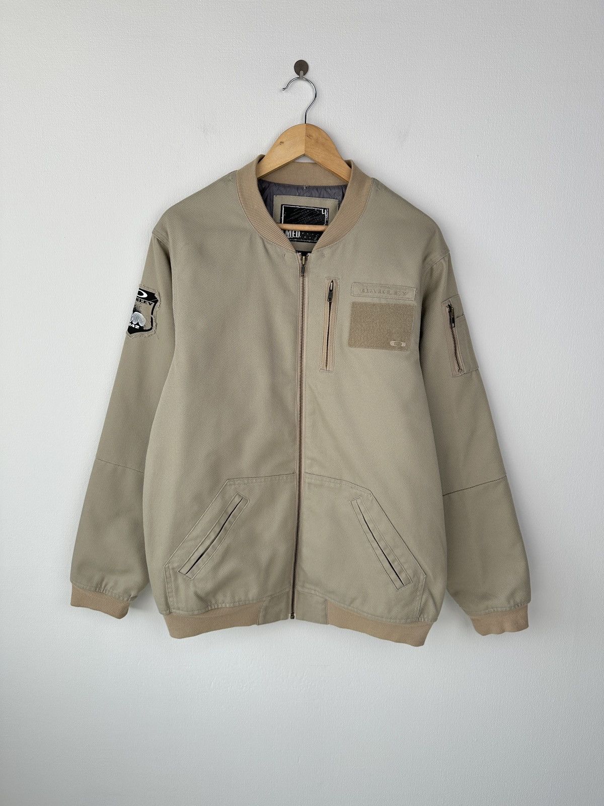 Oakley Vintage Y2K OAKLEY Military Bomber Jacket Beige Men’s size M Size US M / EU 48-50 / 2 - 1 Thumbnail