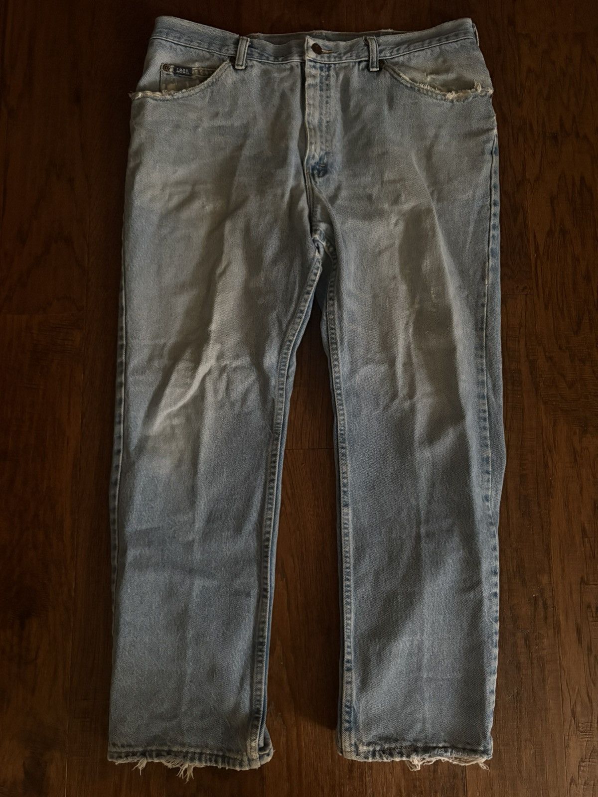 Vintage LIGHT BLUE VINTAGE BAGGY DENIM Size US 36 / EU 52 - 1 Thumbnail