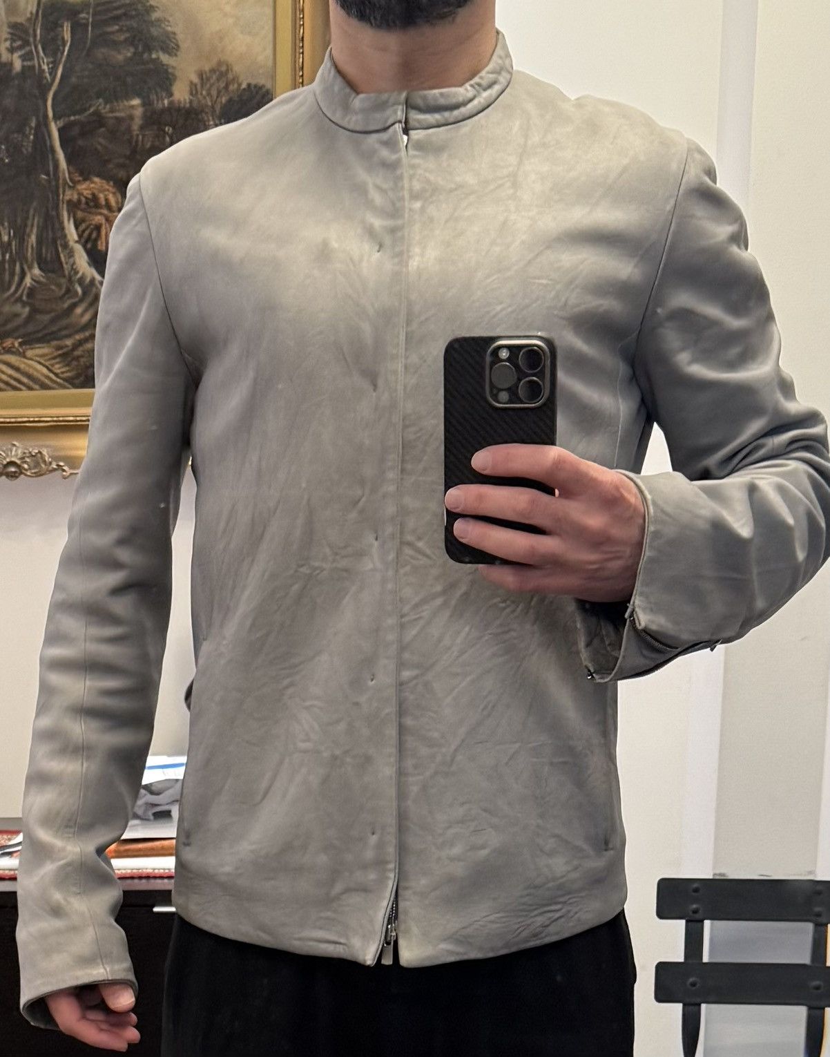 Vaz Rajan Vaz Rajan Minimalist Leather Jacket Size US M / EU 48-50 / 2 - 6 Thumbnail