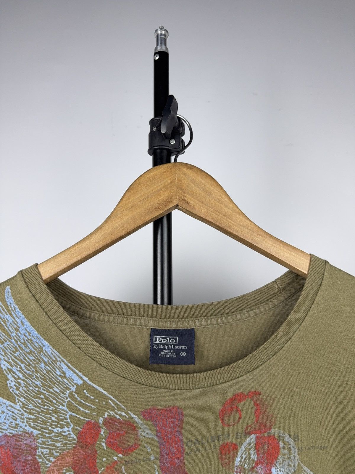 Polo Ralph Lauren 90s Polo Ralph Lauren Olive Vintage Graphic Eagle Tee XL Size US XL / EU 56 / 4 - 7 Thumbnail