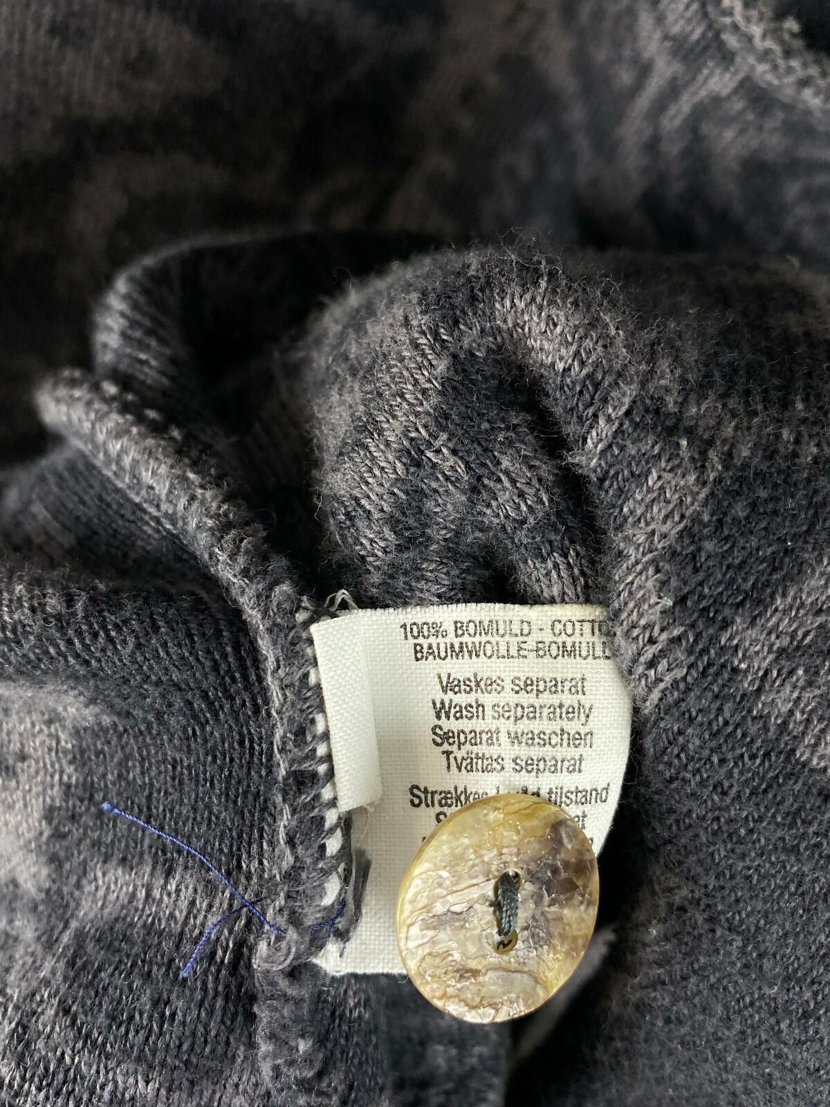 Designer Deerberg by Oska Gray Floral Pattern Cardigan Sweater Size M Size M / US 6-8 / IT 42-44 - 10 Thumbnail