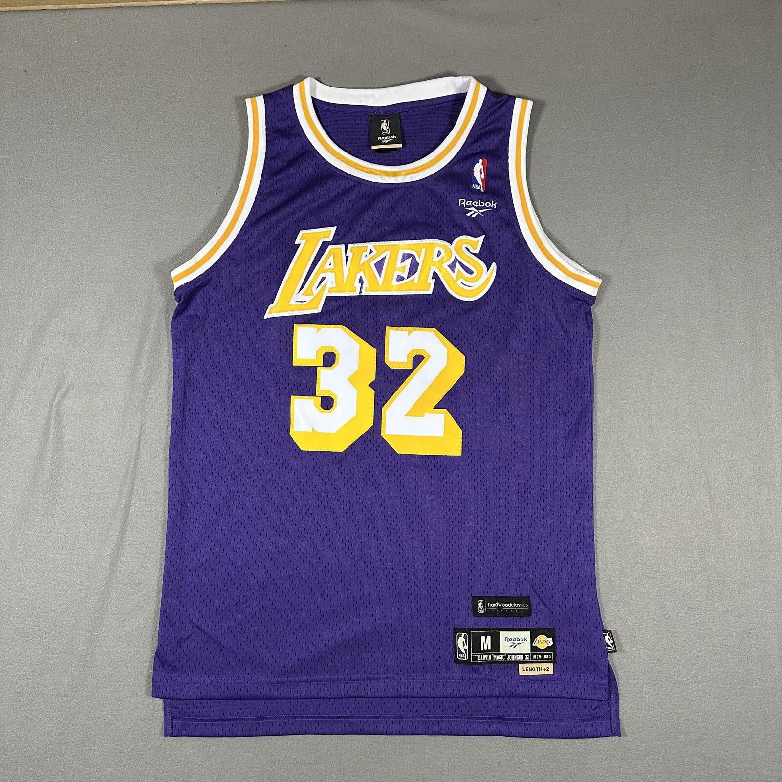 Reebok REEBOK LA LAKERS MAGIC JOHNSON JERSEY vtg Hardwood Classic M Size US M / EU 48-50 / 2 - 2 Thumbnail