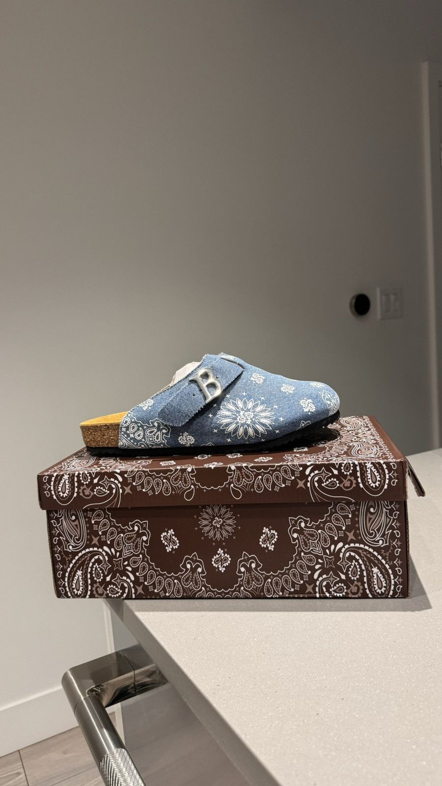 靴 Bravest Studios gray paisley mules us10 Bravest Studios gray paisley mules us10 Bravest Studios