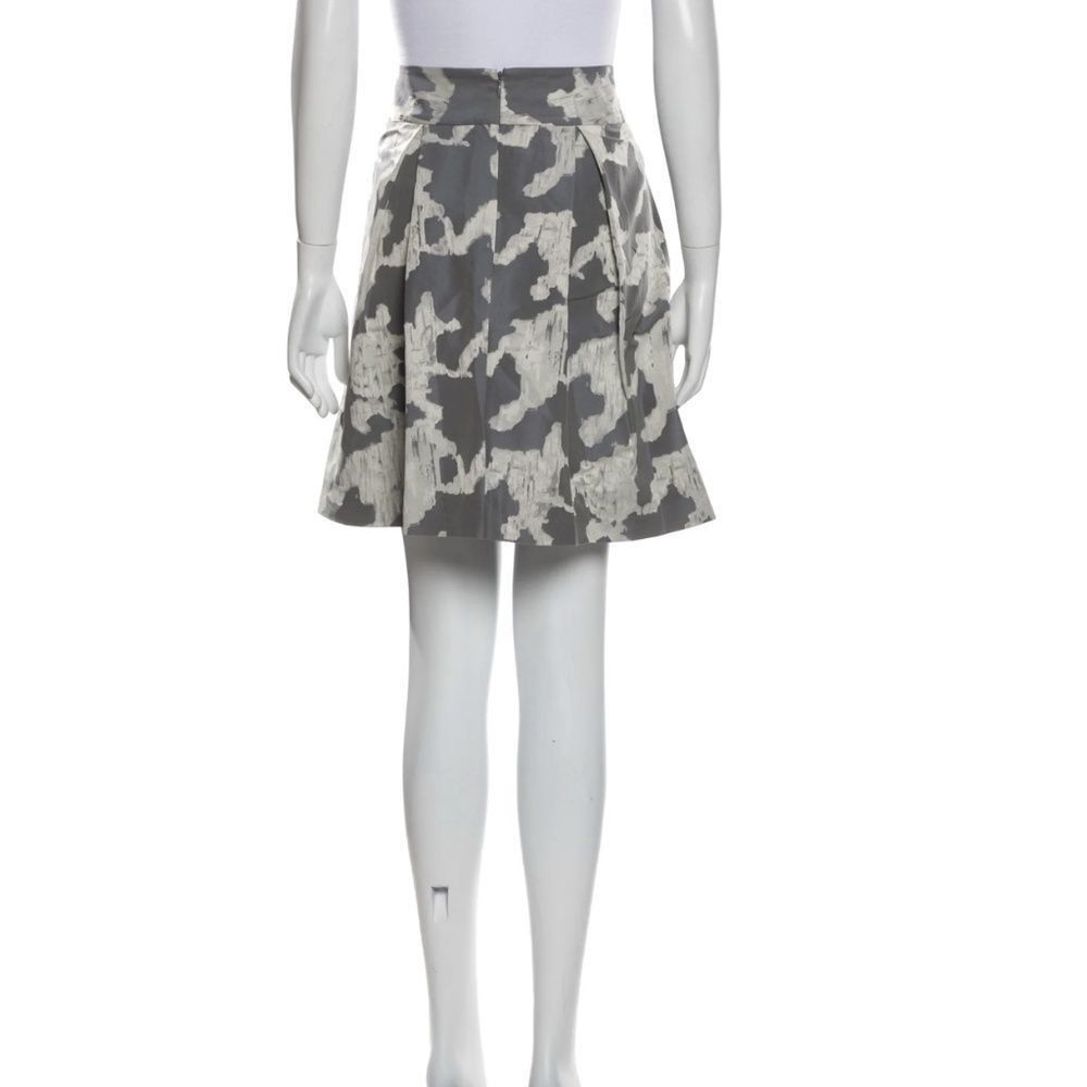 Kate Spade Kate Spade SZ 10 grey printed a-line skirt Size 32" / US 10 / IT 46 - 3 Thumbnail