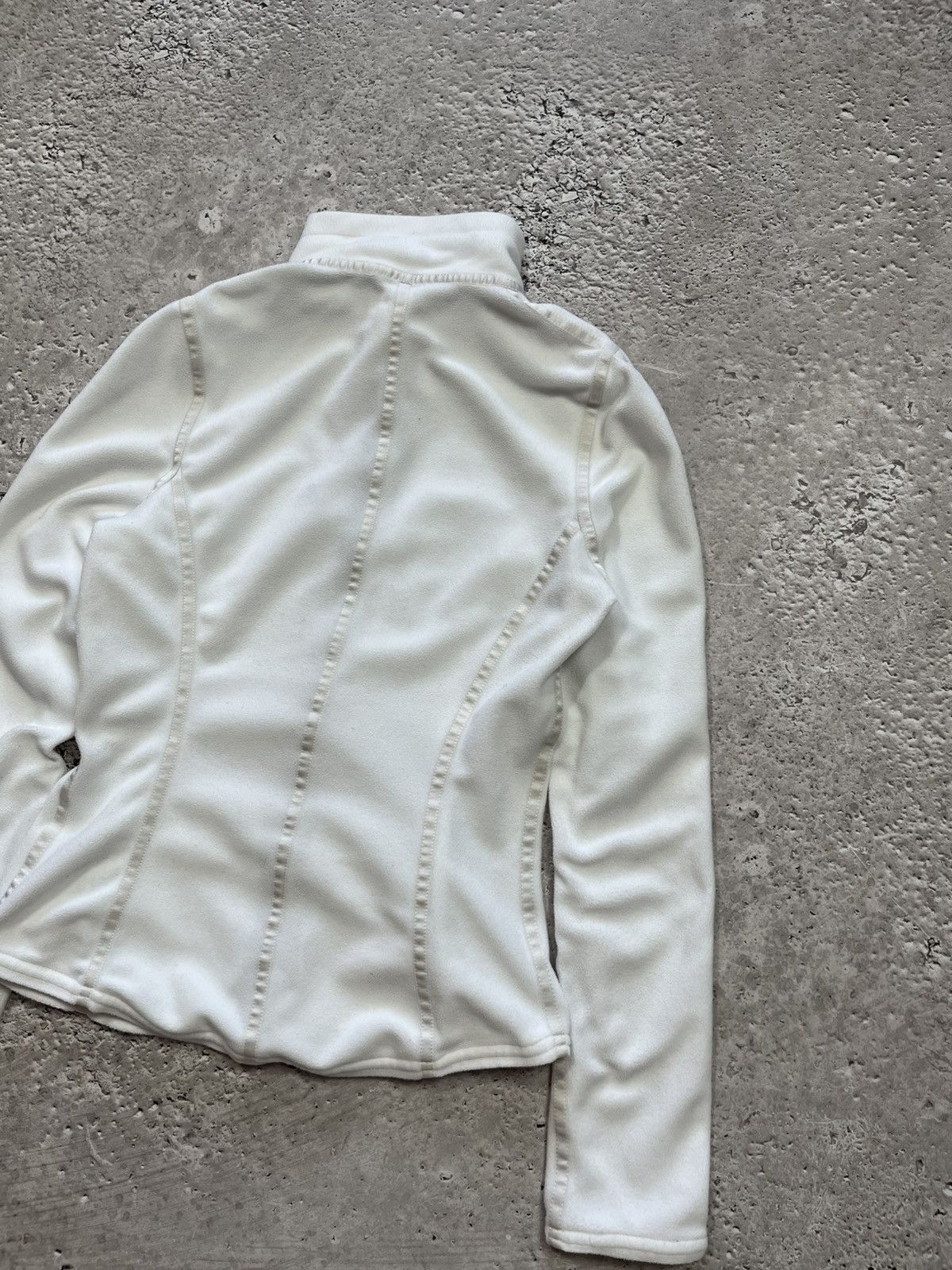 Frauenschuh Frauenschuh White Fleece Zip-Up Jacket Made in Austria Size XS / US 0-2 / IT 36-38 - 11 Thumbnail