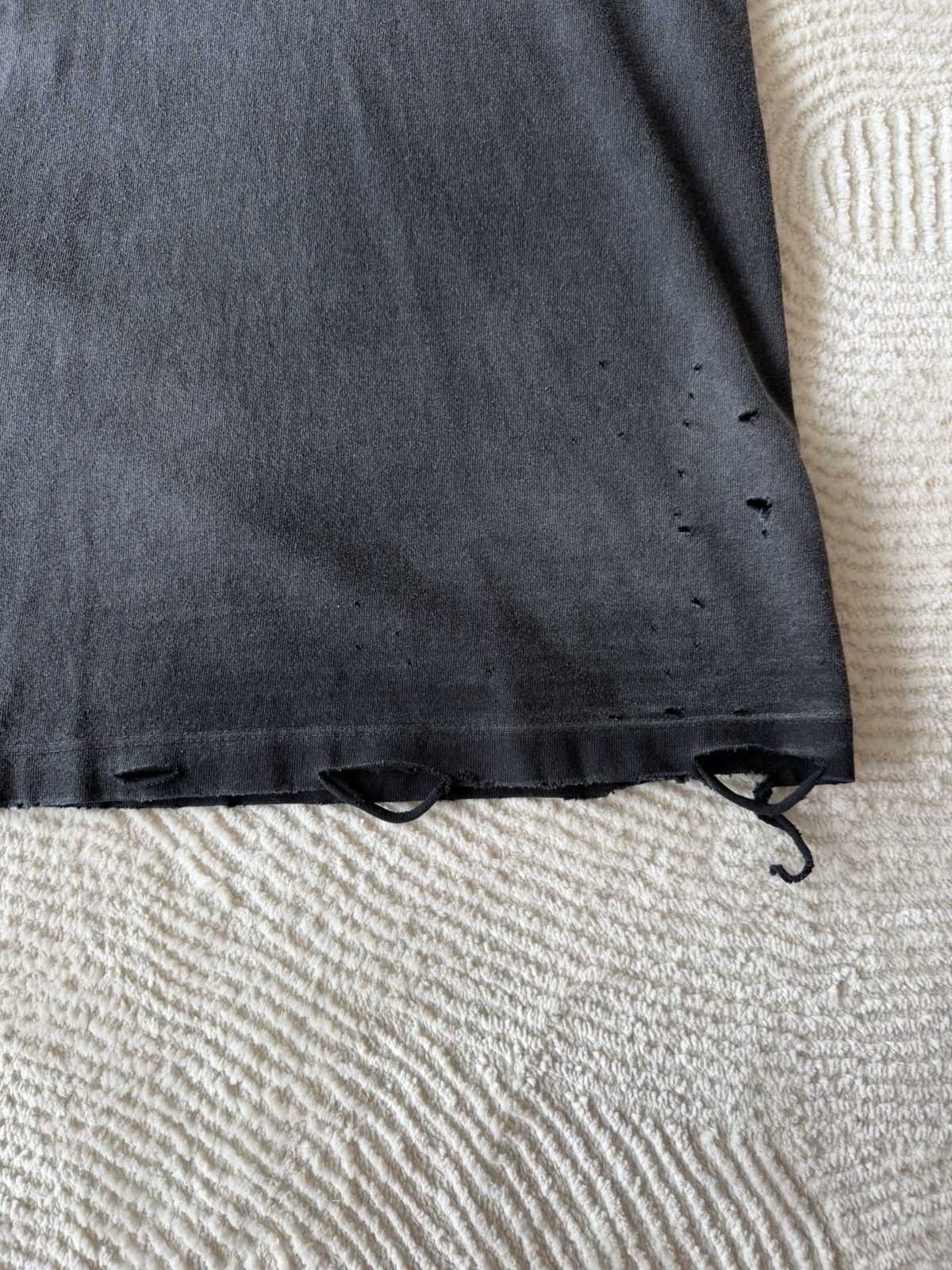 Satoshi Nakamoto Satoshi Nakamoto Distressed Short Sleeve Pullover Size US XL / EU 56 / 4 - 3 Thumbnail