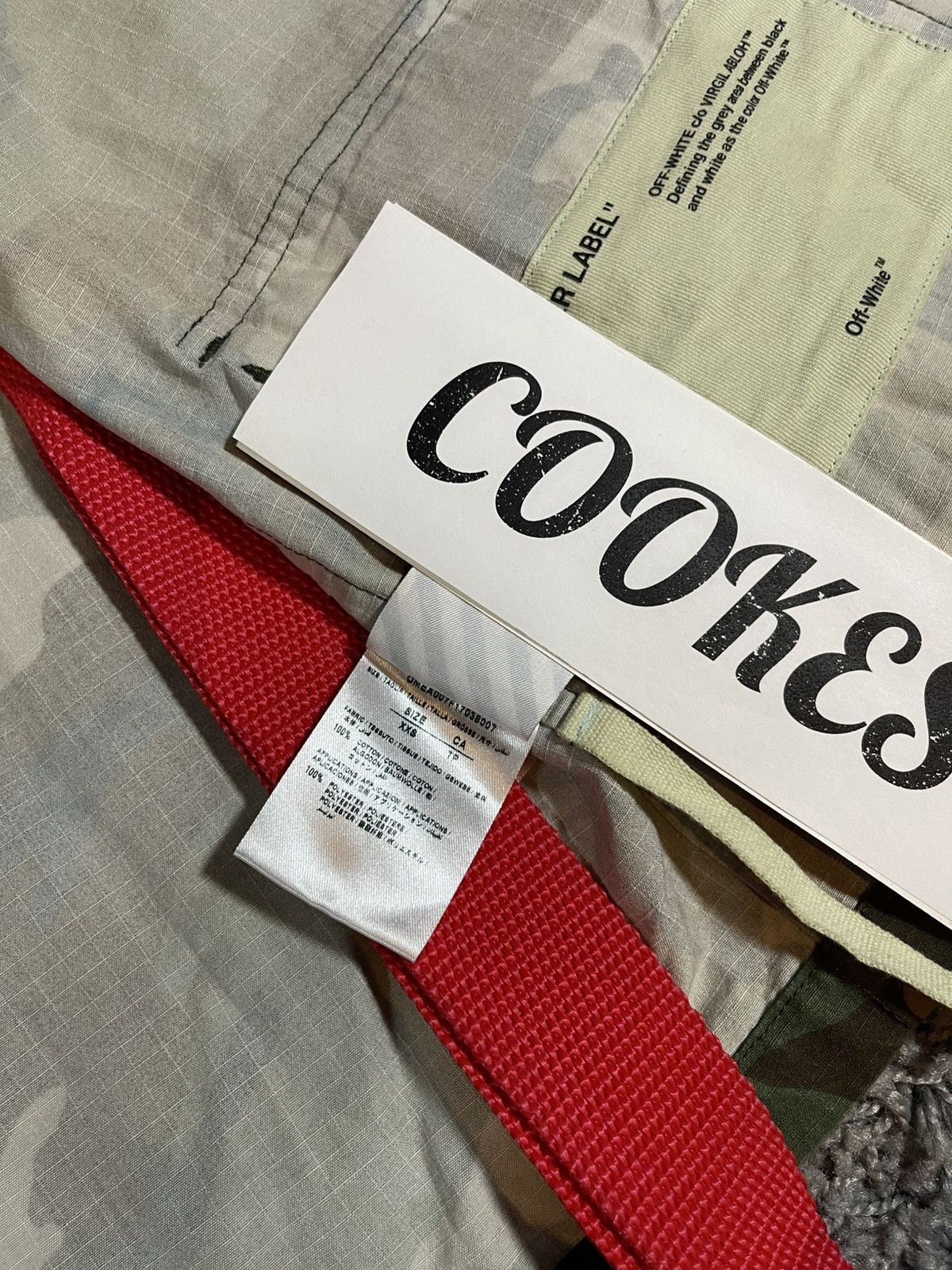 Off-White OFF-WHITE Virgil Abloh Army Archive Field Jacket Camouflage Size US XXS / EU 40 - 12 Thumbnail