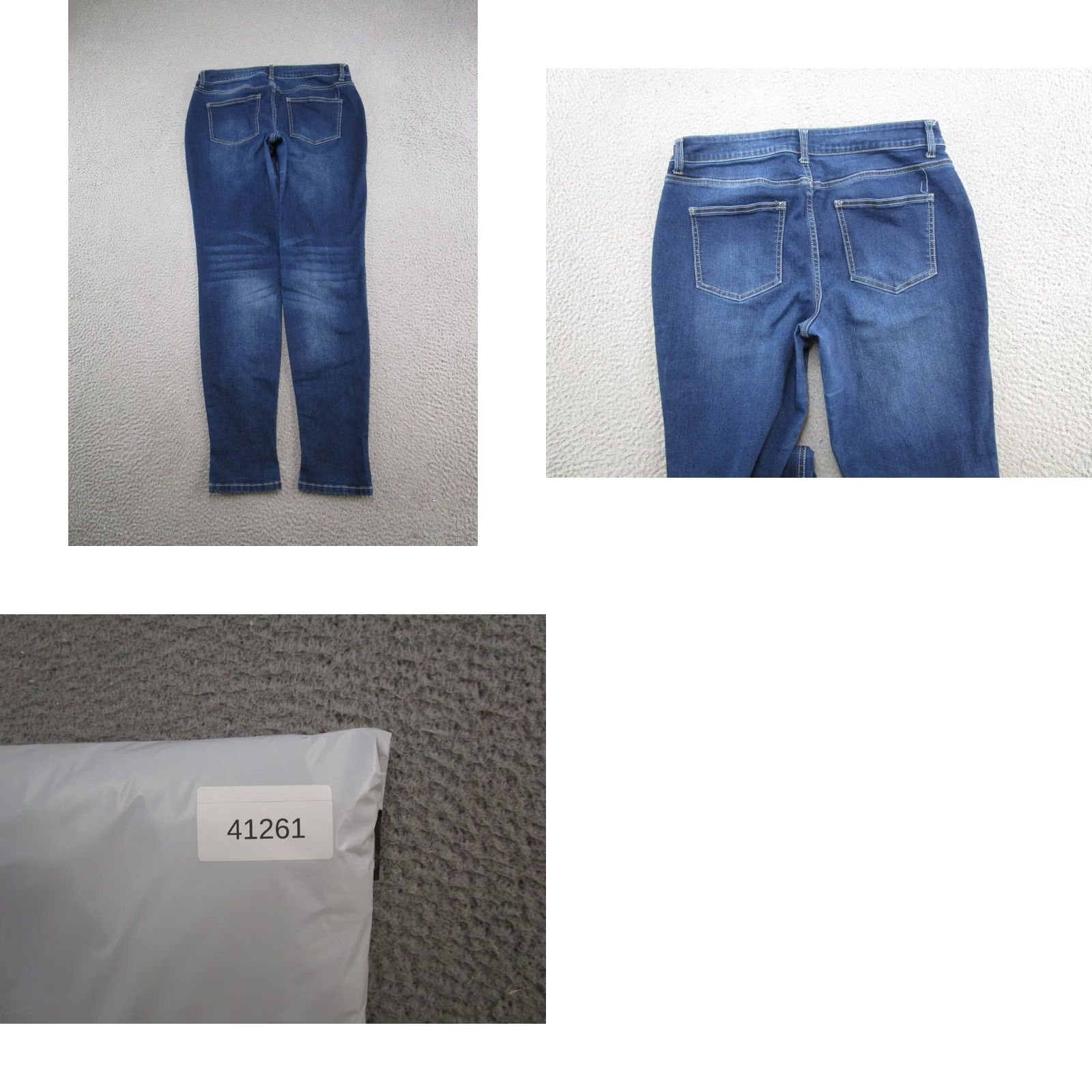 Vintage Maurices Jeans Womens Size L Medium Wash Stretch Denim 5-Pocket Skinny Regular Blue Size 36" / US 14 / IT 50 - 9 Thumbnail