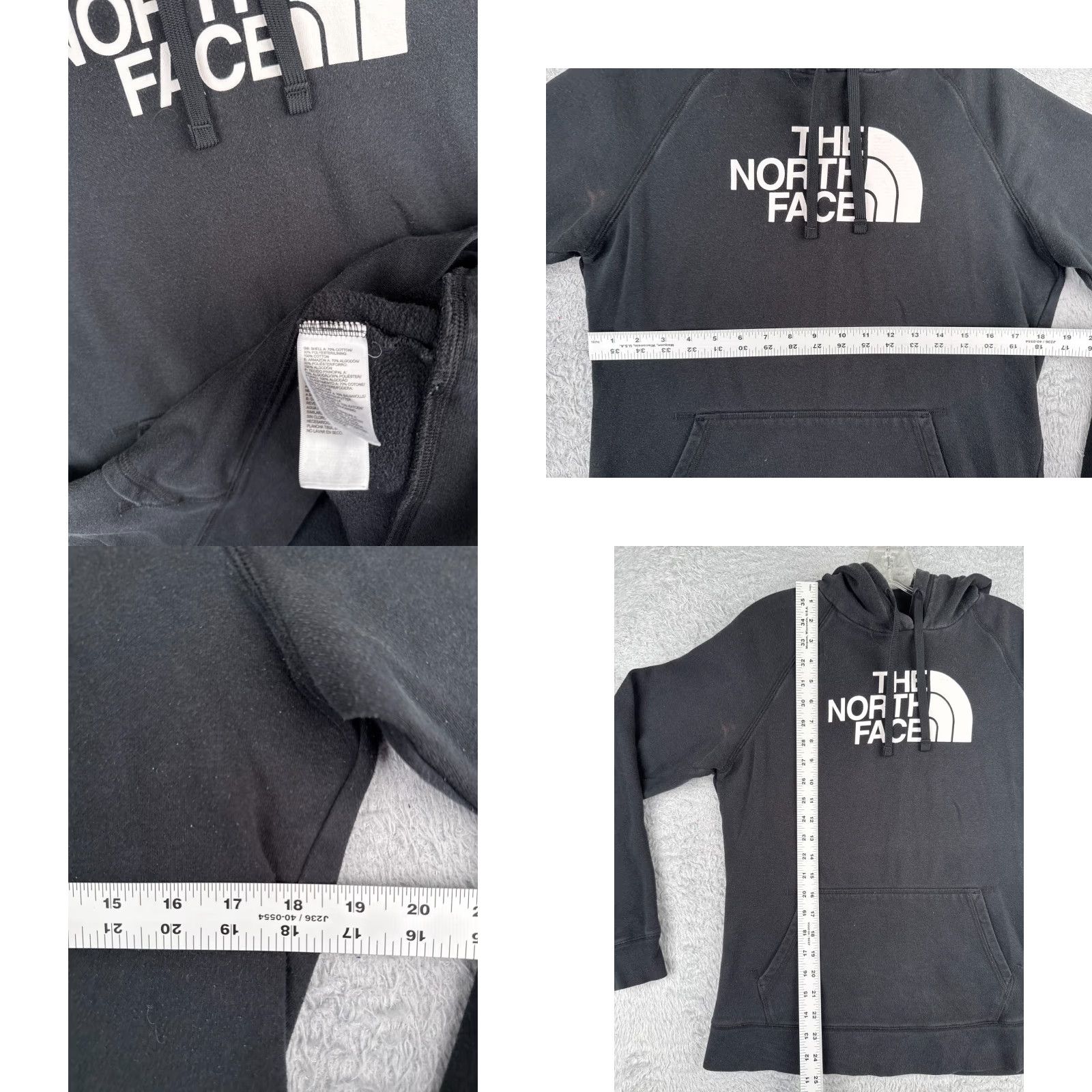 The North Face The North Face Hoodie Womens L Black Pullover Jersey Cotton Blend Logo Size L / US 10 / IT 46 - 8 Thumbnail