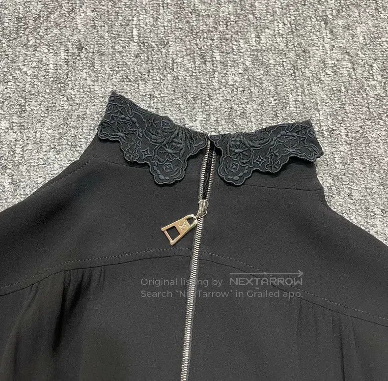 Louis Vuitton Louis Vuitton Lapel Midi Sleeve Dress Size XXS / US 00 / IT 34 - 9 Thumbnail