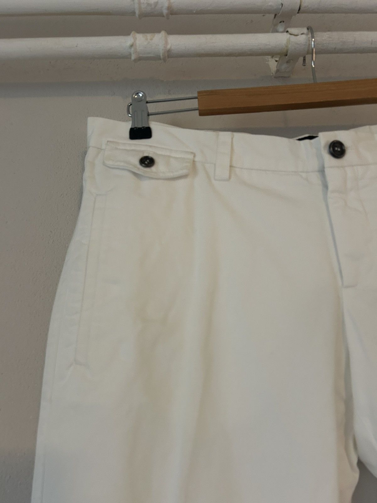 Gucci Gucci White Cotton-Blend Trousers – Size 54 Size US 38 / EU 54 - 2 Thumbnail