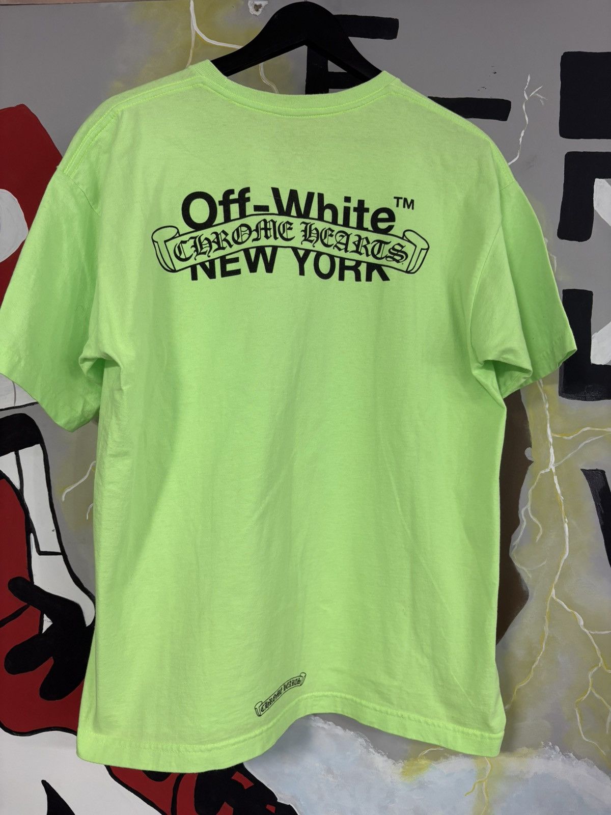 Chrome Hearts × Off-White Chrome Hearts x Off White Tee Neon Size US L / EU 52-54 / 3 - 1 Thumbnail