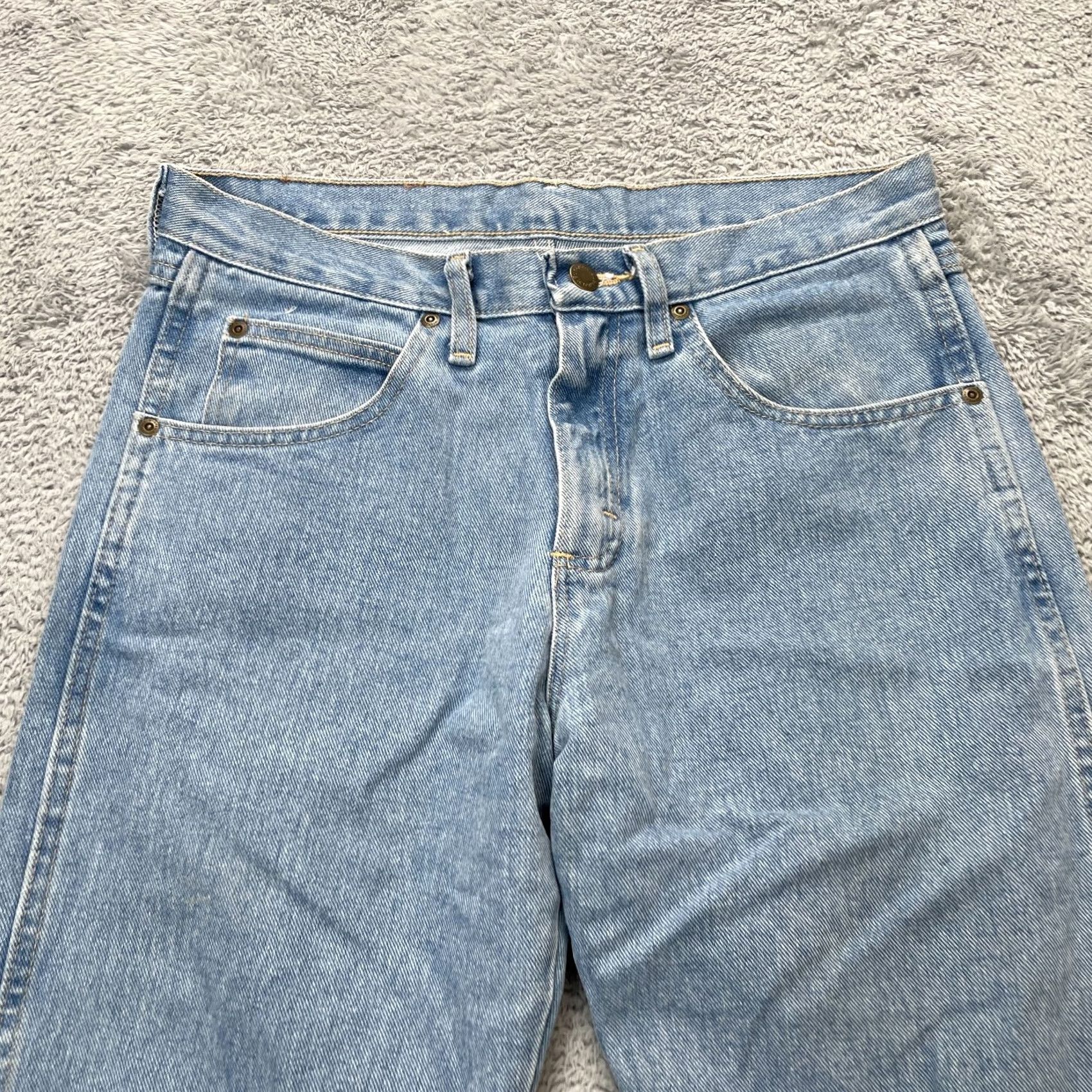Wrangler Wrangler Jeans Mens 30x30 Blue Relaxed Fit Straight Leg Denim Cotton Cowboy Cut Size US 32 / EU 48 - 4 Thumbnail