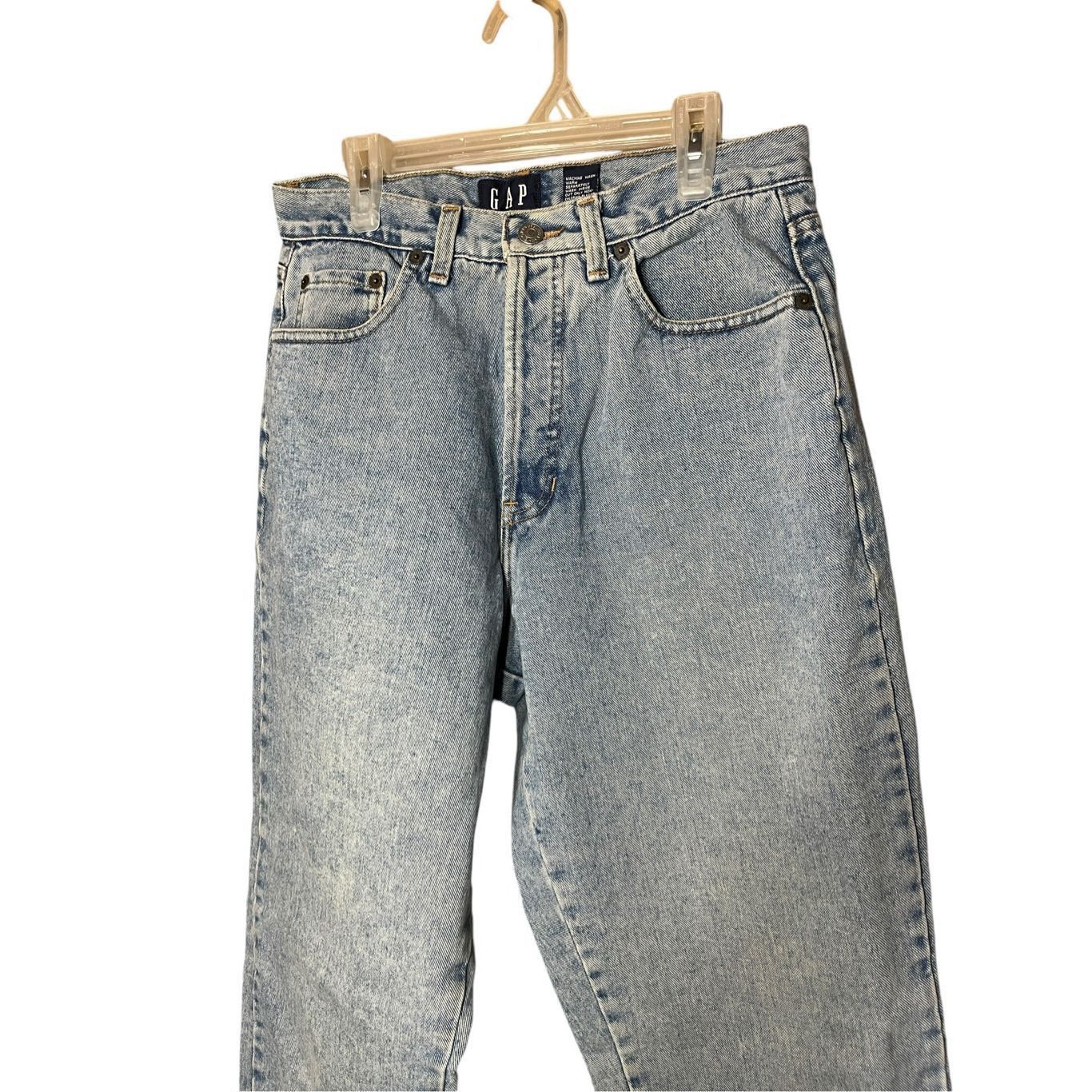 Gap Vintage Gap Button Fly High Rise Mom Jeans Size 11/12 Size 34" / US 12 / IT 48 - 2 Thumbnail