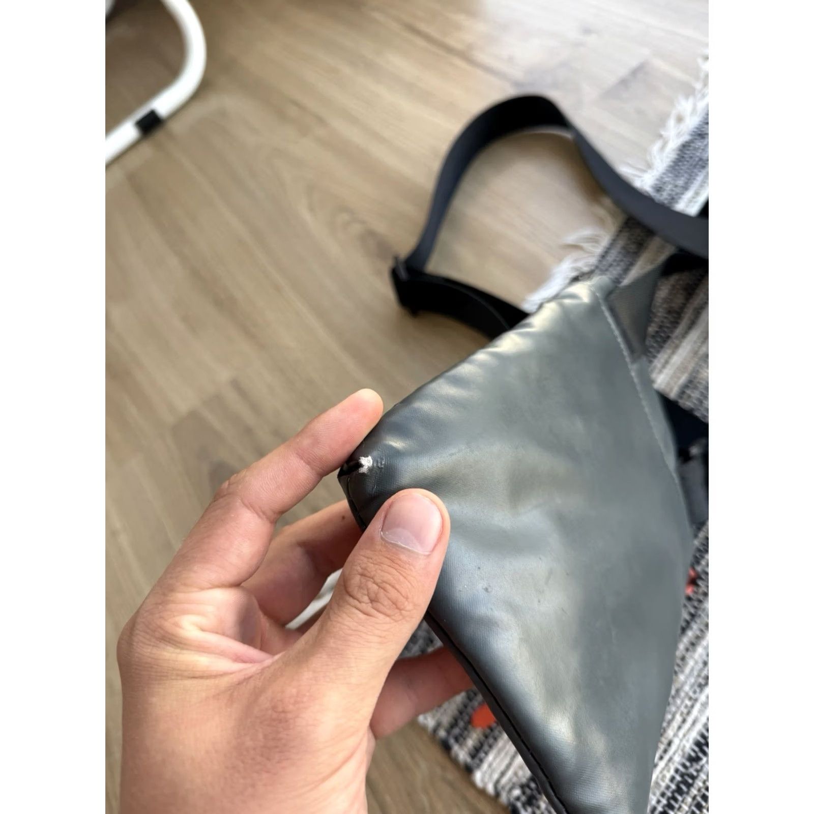 Diesel VINTAGE Diesel Crossbody Shoulder Bag Mini Leather Darck Green 90s Y2K Army Streetwear Mens Bags Size ONE SIZE - 5 Thumbnail