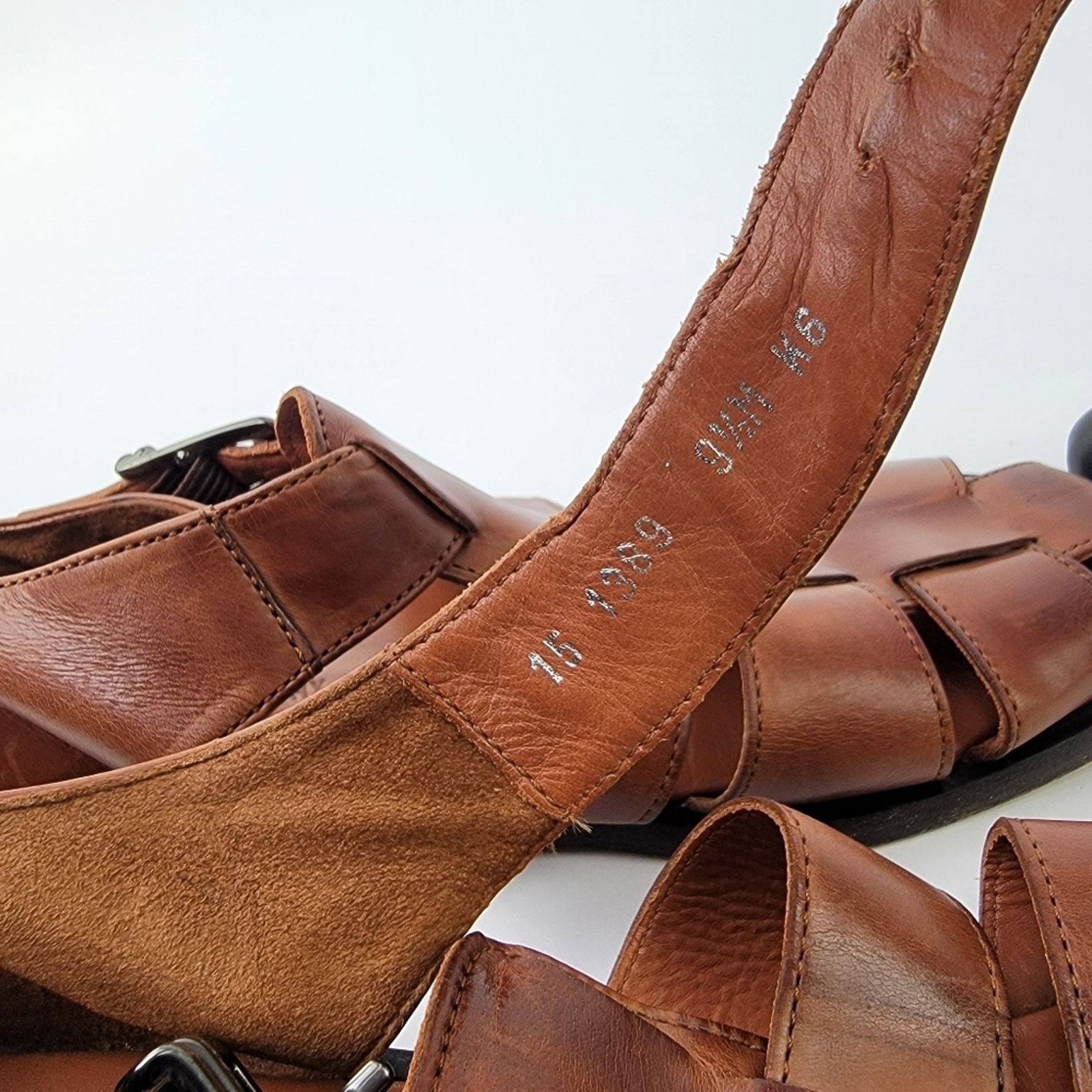 Johnston & Murphy Johnston & Murphy Domani Leather Hurache Fisherman Sandals Size US 8 / EU 41 - 8 Thumbnail