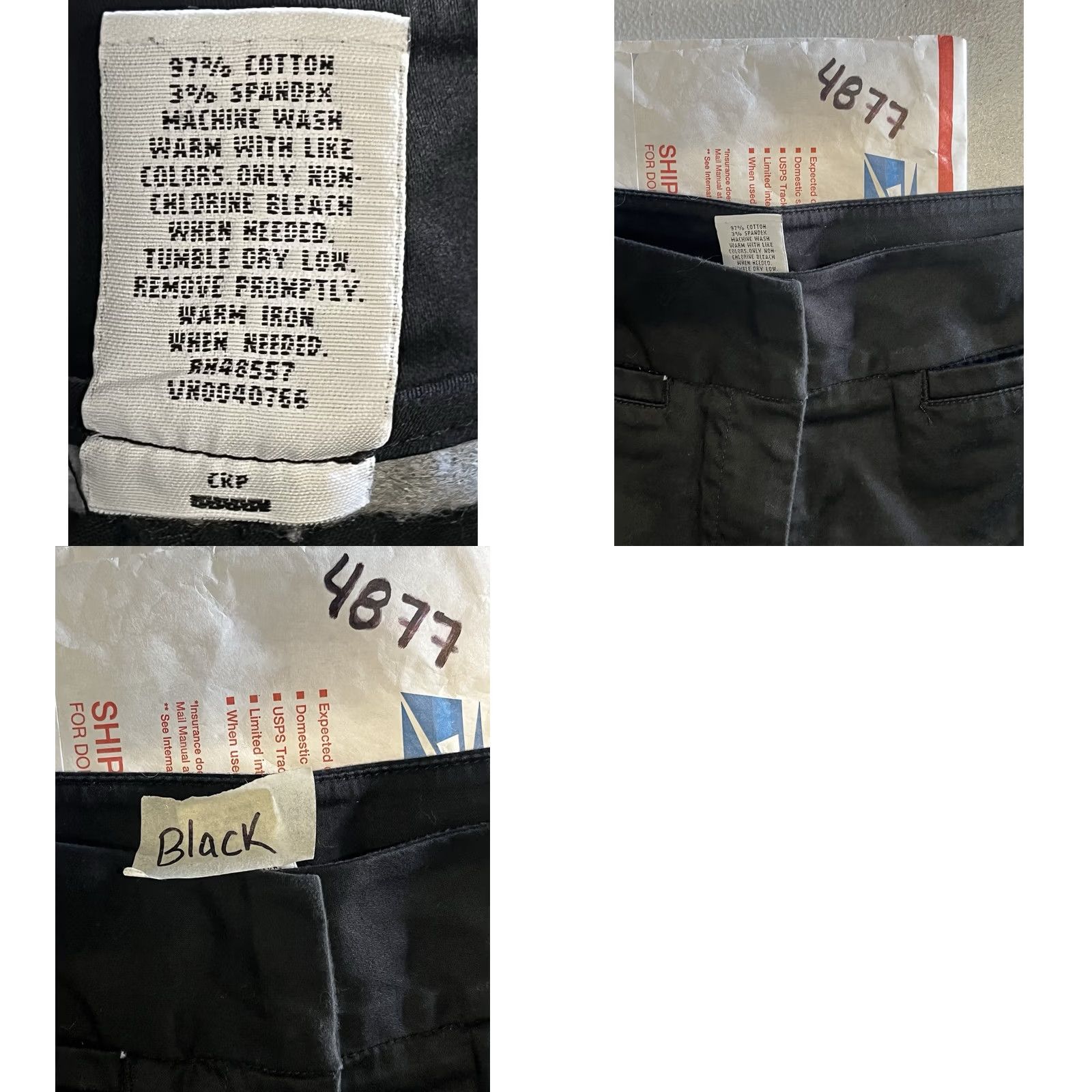 Elleme Ellemenno Capri Pants Women's 11 Black Zip Fly Wide-Leg Casual Office Women Pants Size 32" / US 10 / IT 46 - 8 Thumbnail