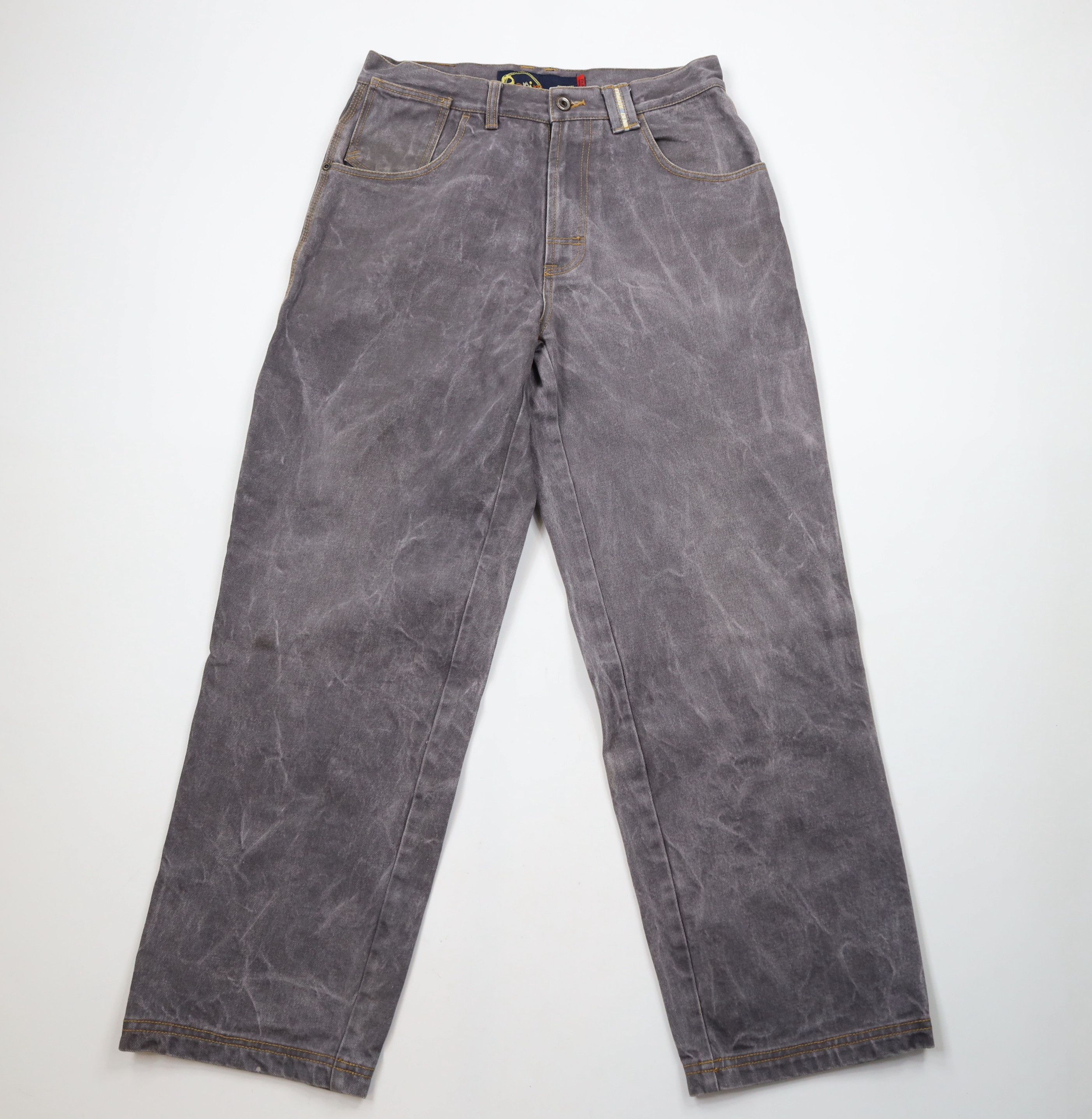 Vintage Vintage 90s Y2K Streetwear Fit Wide Leg Denim Jeans Gray Size US 32 / EU 48 - 1 Thumbnail