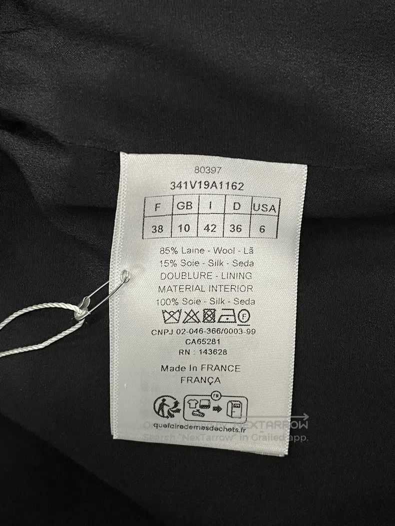 Dior Dior Black small stand-up collar suit jacket Size XS / US 0-2 / IT 36-38 - 4 Thumbnail