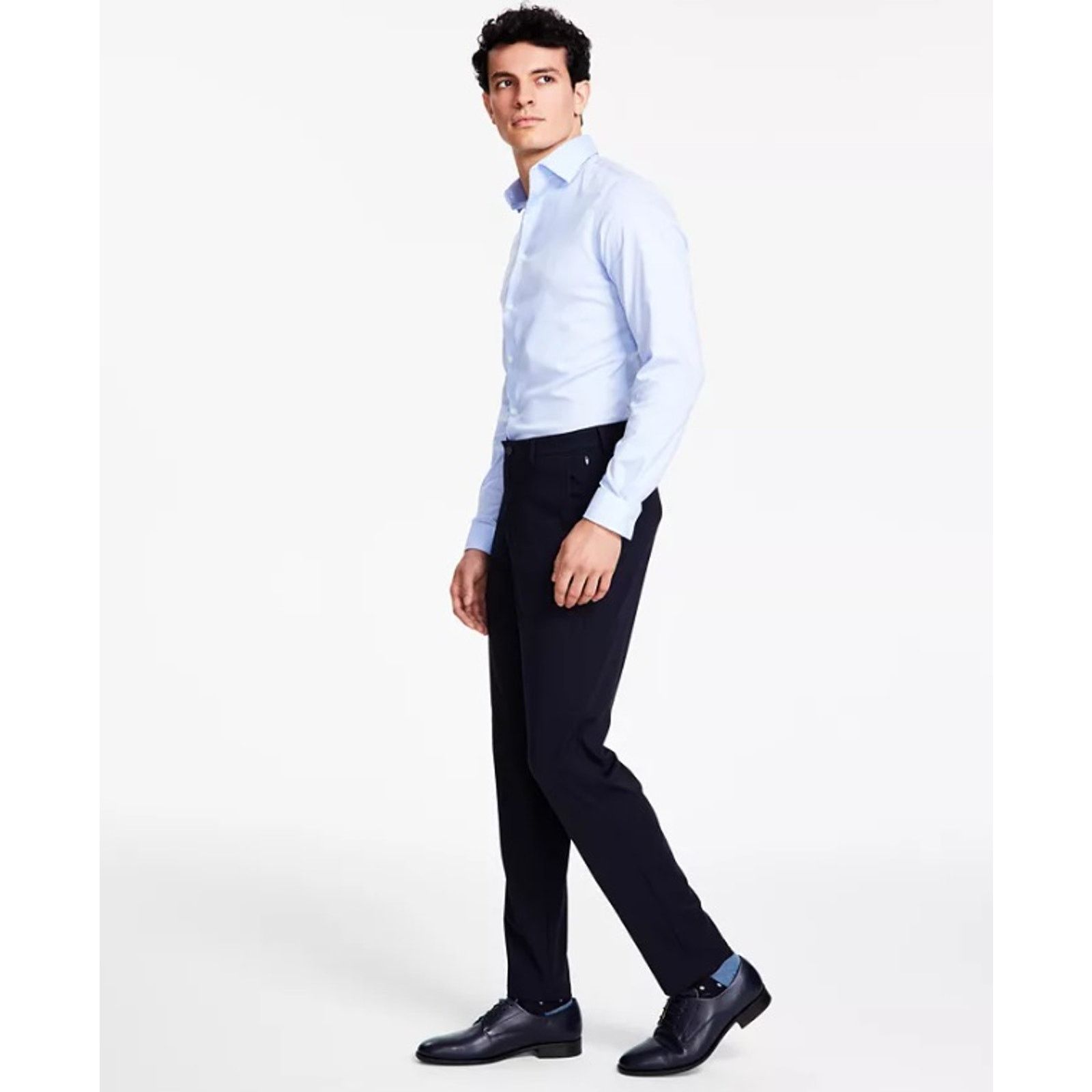 Calvin Klein Calvin Klein Men's Navy Slim-Fit Suit Pants Size 32W 32L Size US 32 / EU 48 - 1 Thumbnail