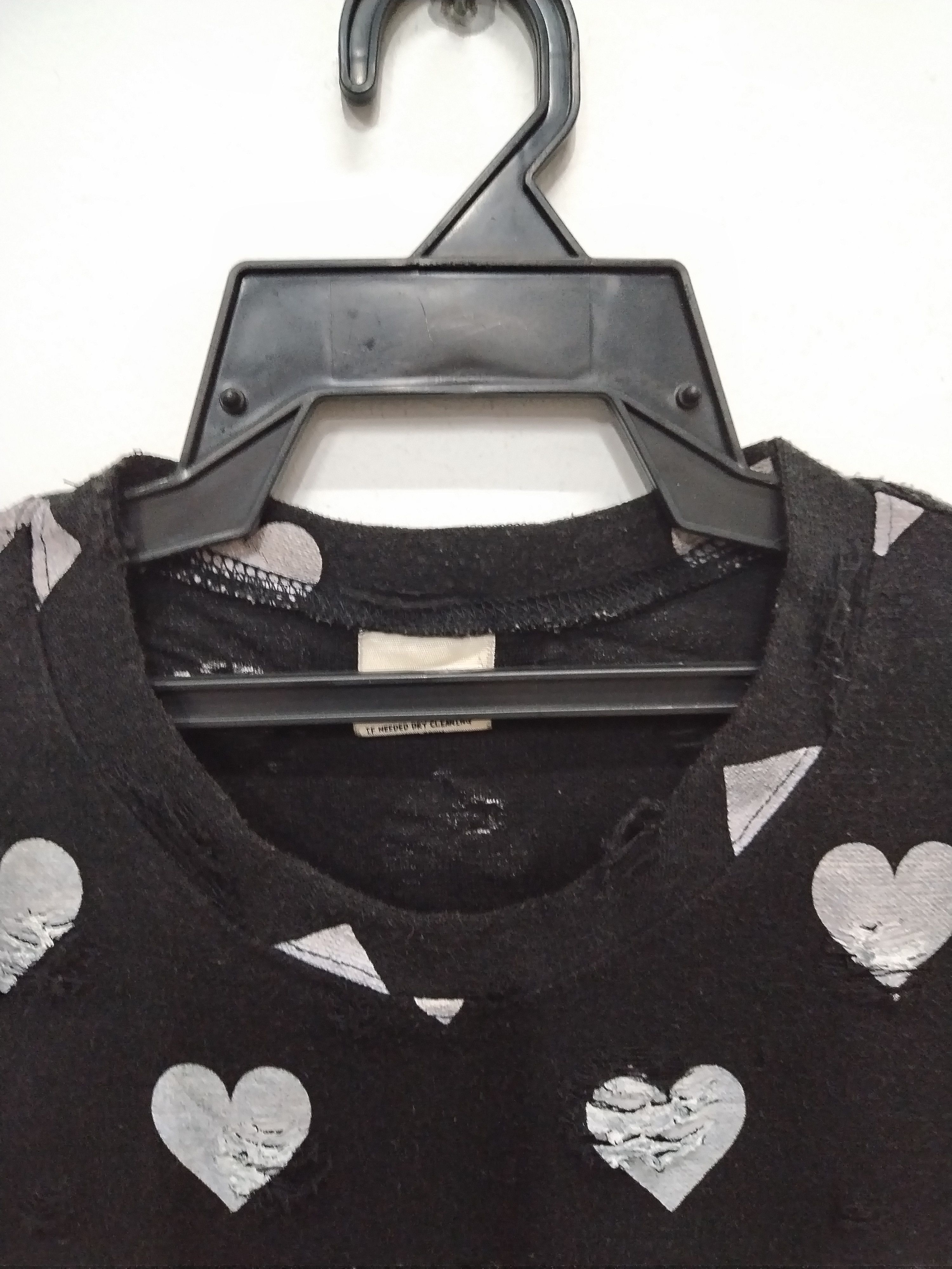 Seditionaries BAGGY DISTRESSED PERFORATED DESIGN SHORT SLEEVE LOVE T SHIRT Size M / US 6-8 / IT 42-44 - 3 Thumbnail