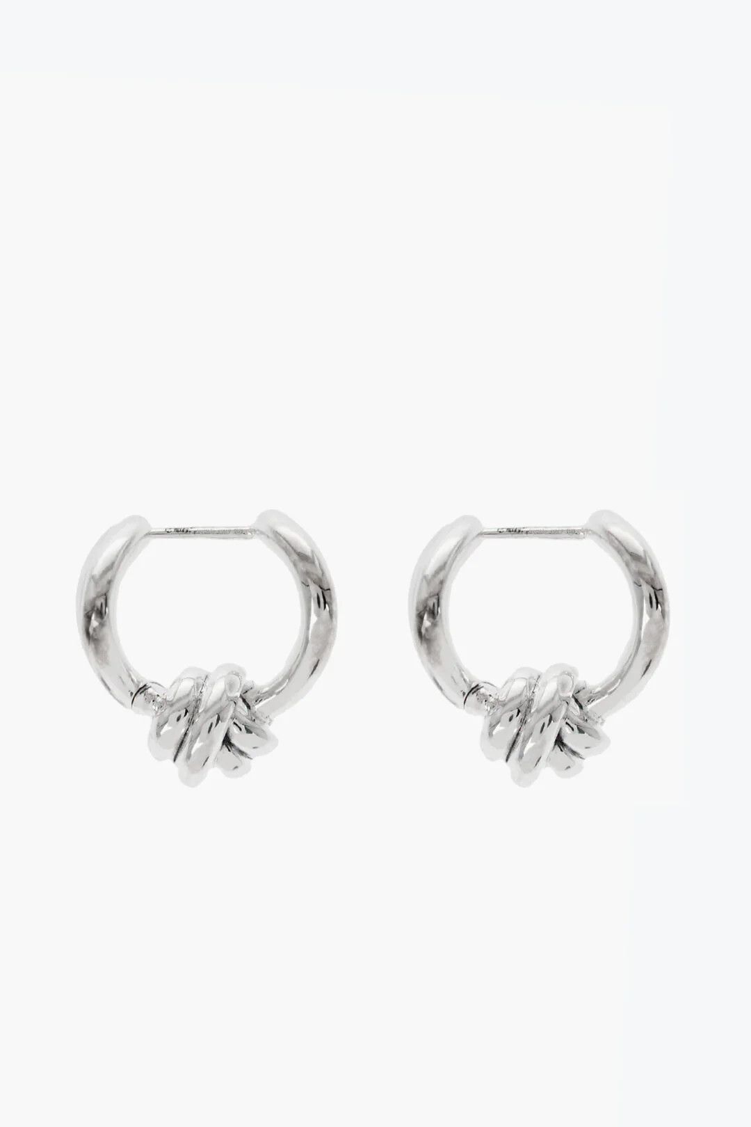 Bottega Veneta og1mm0426 Size: OS / Silver Knot Earrings in Sliver Size ONE SIZE - 1 Thumbnail