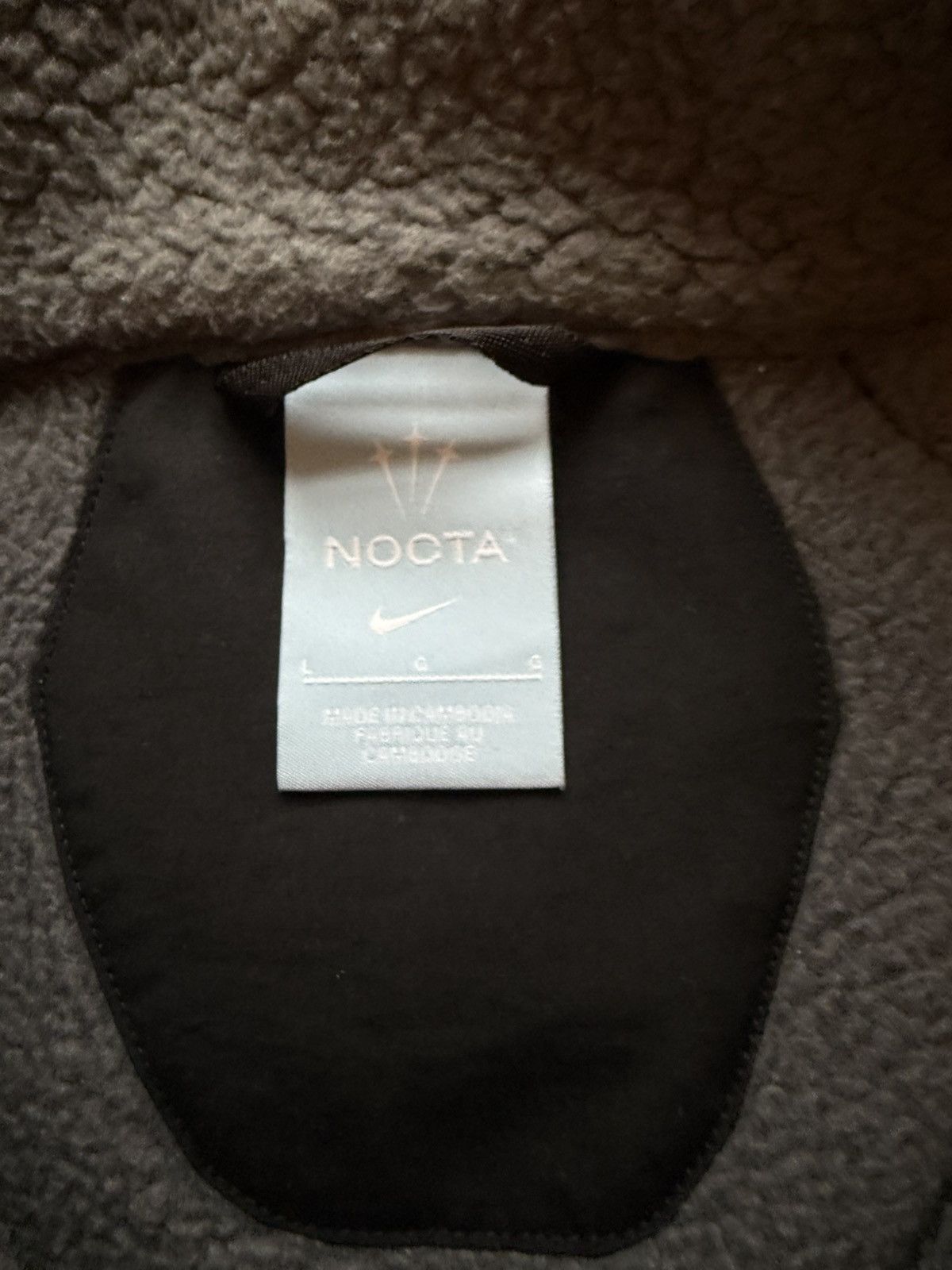 NIKE NOCTA TAHR SHERPA ZIP-UP JACKET