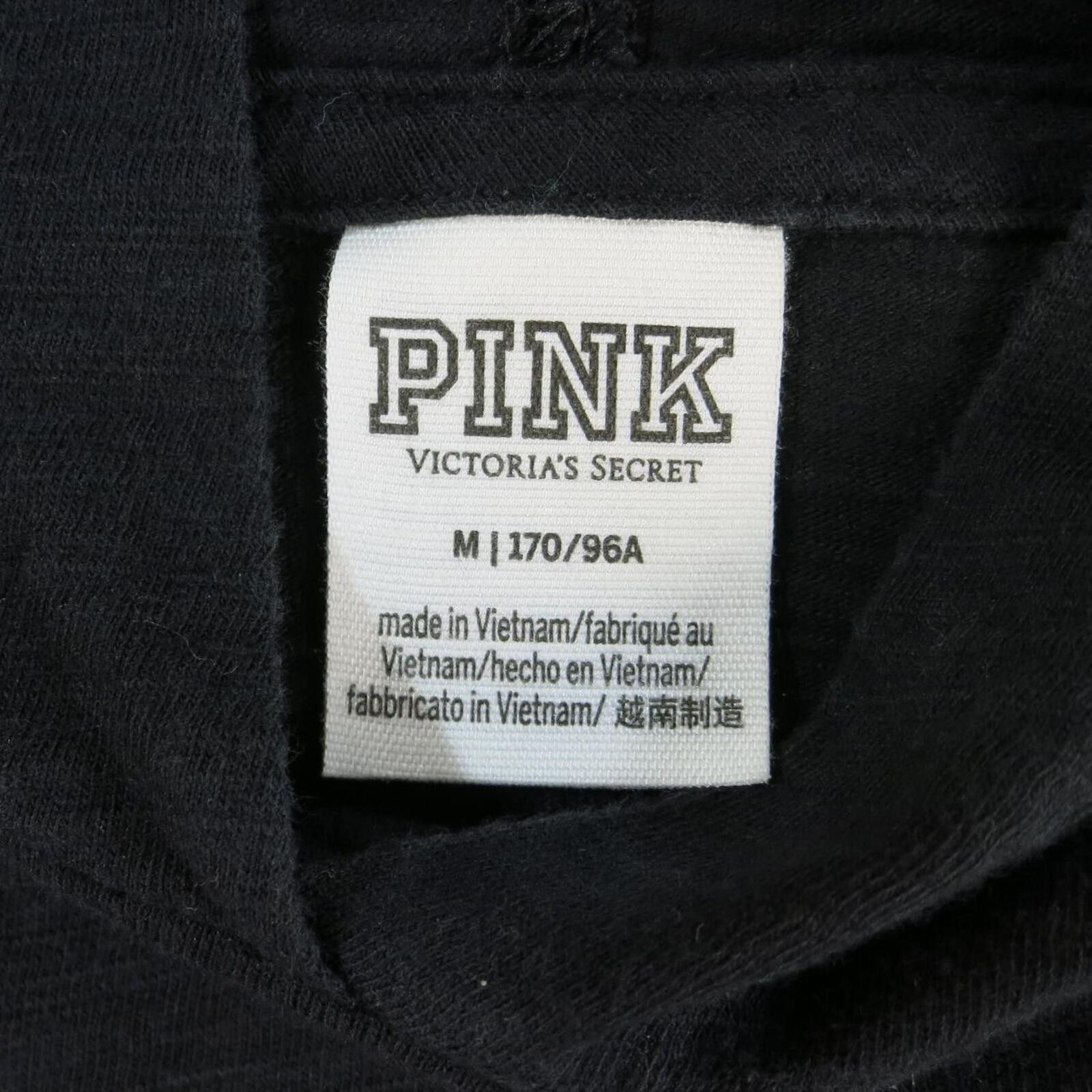 Other Victoria's Secret PINK Cropped Black Hoodie Medium Size M / US 6-8 / IT 42-44 - 4 Thumbnail