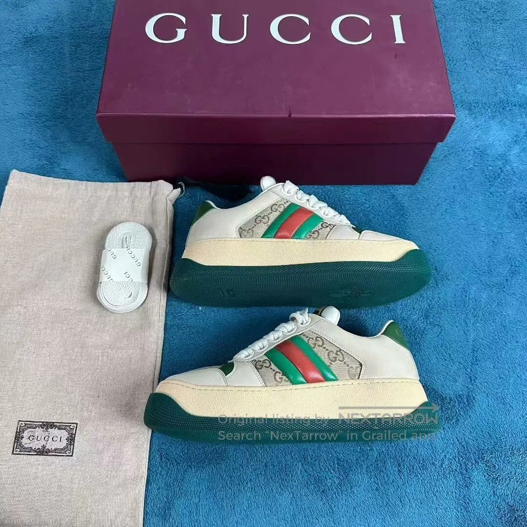 Gucci gucci dirty sneakers green and beige. Size US 6 / IT 36 - 2 Thumbnail