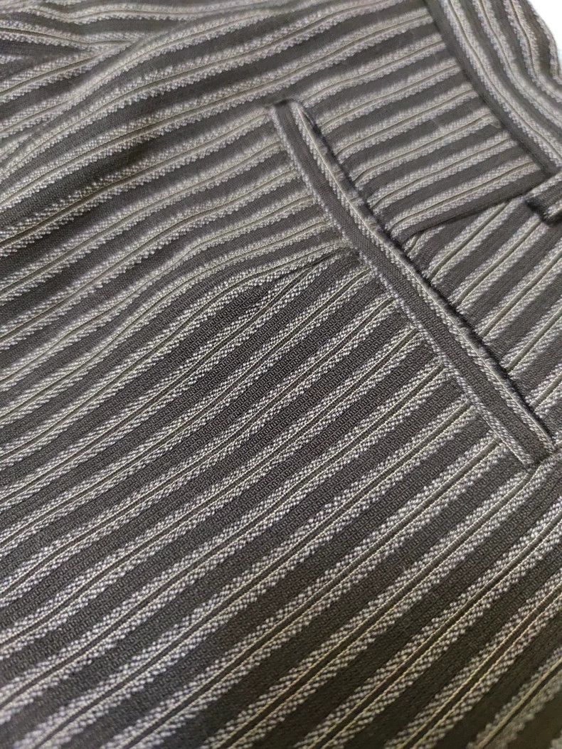 Comme des Garcons Comme Des Garcons size M Wool striped rolled trousers Size US 27 - 1 Thumbnail