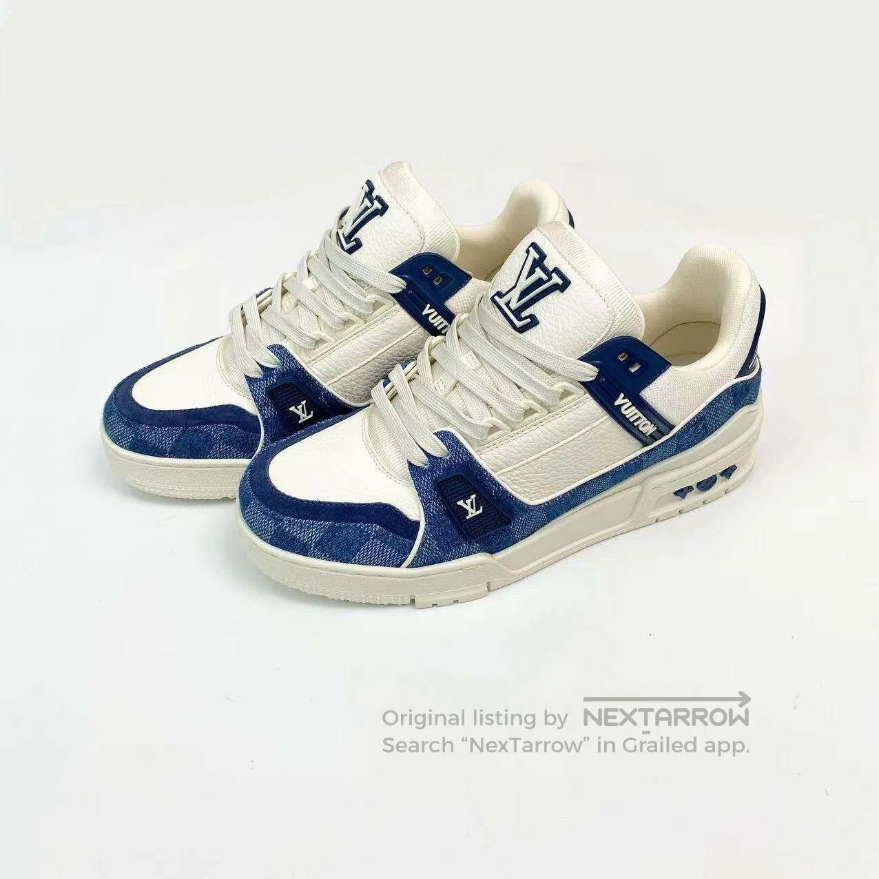 Louis Vuitton Louis Vuitton Size 4 Trainer denim shoes| Size US 7.5 / IT 37.5 - 1 Thumbnail