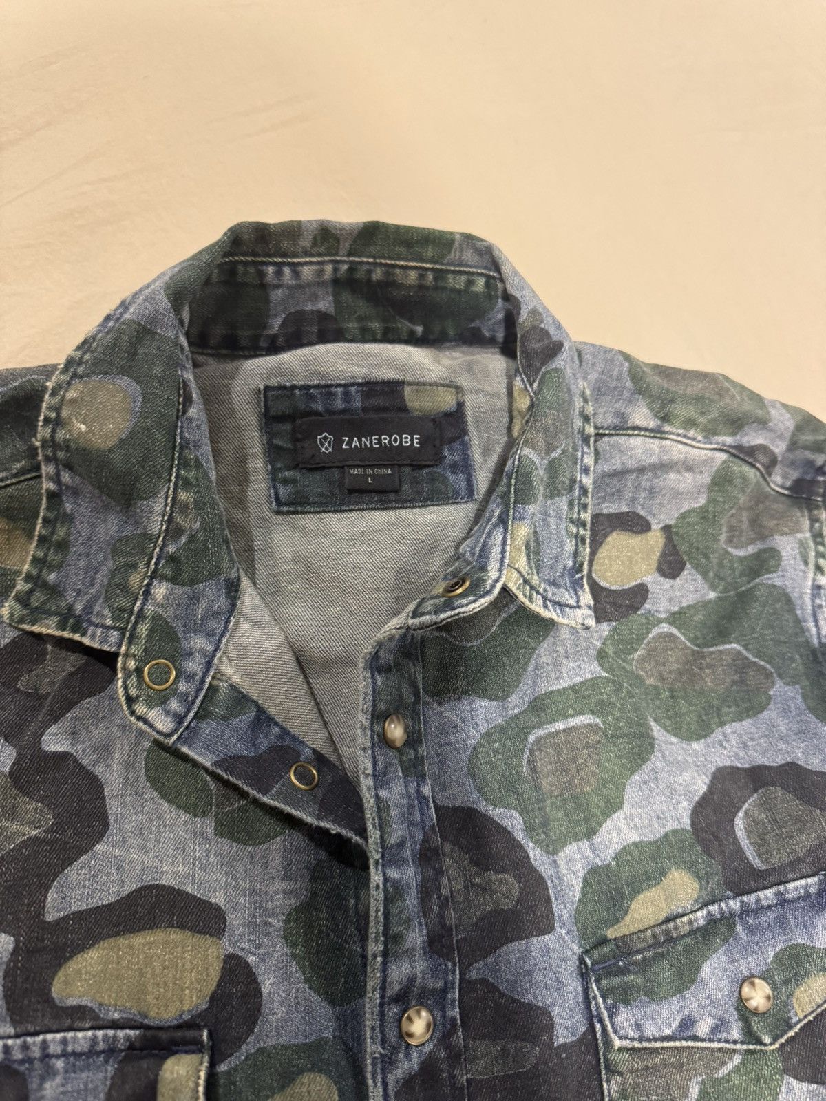 Zanerobe Australian co. Denim camo overshirt. New Size US M / EU 48-50 / 2 - 2 Thumbnail