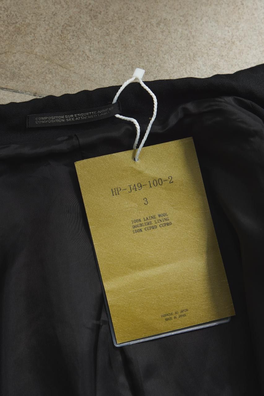 Yohji Yamamoto Yohji Yamamoto Wool Gabardine Diagonal Button Long Jacket Size US L / EU 52-54 / 3 - 10 Thumbnail