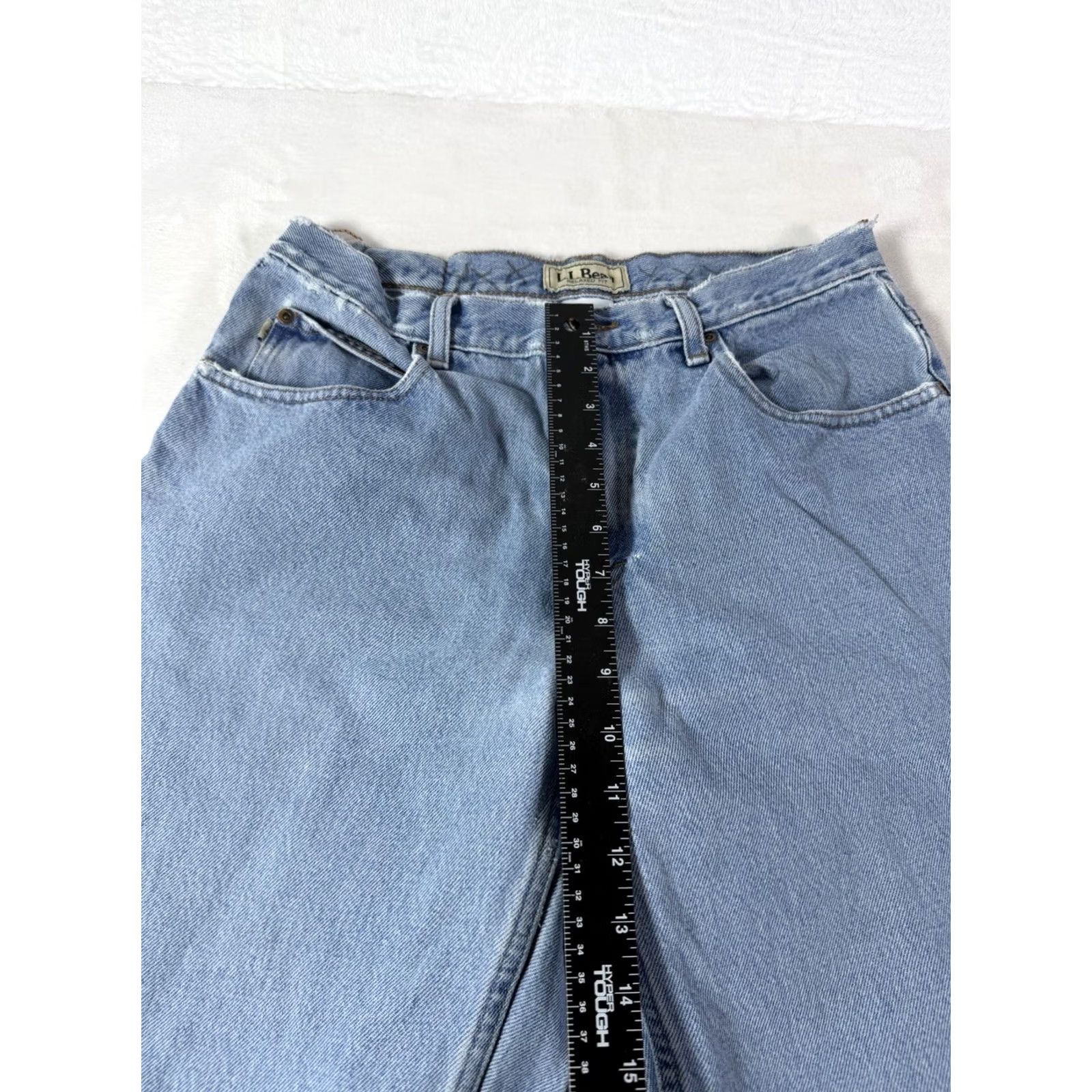 Vintage VINTAGE L.L.Bean Jeans Men's Relaxed Fit Size 32x30 Light Blue Denim Workwear Size US 32 / EU 48 - 7 Thumbnail