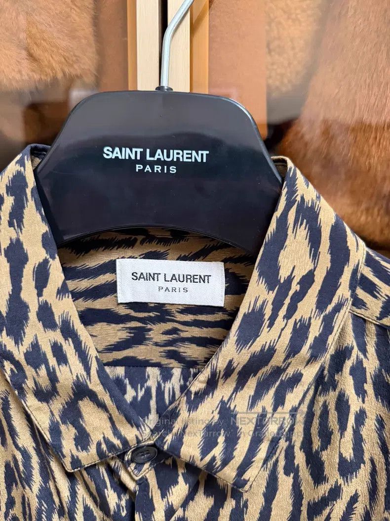 Saint Laurent Paris Saint Laurent Paris Leopard Print Shirt i Size US XXS / EU 40 - 3 Thumbnail