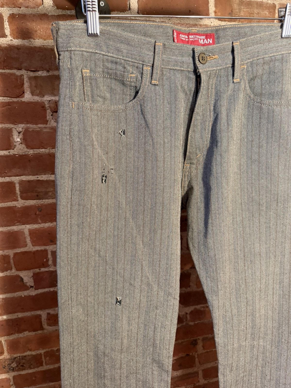 Junya Watanabe SS/01 Poem Pinstriped Trouser/Pant Size US 30 / EU 46 - 3 Thumbnail