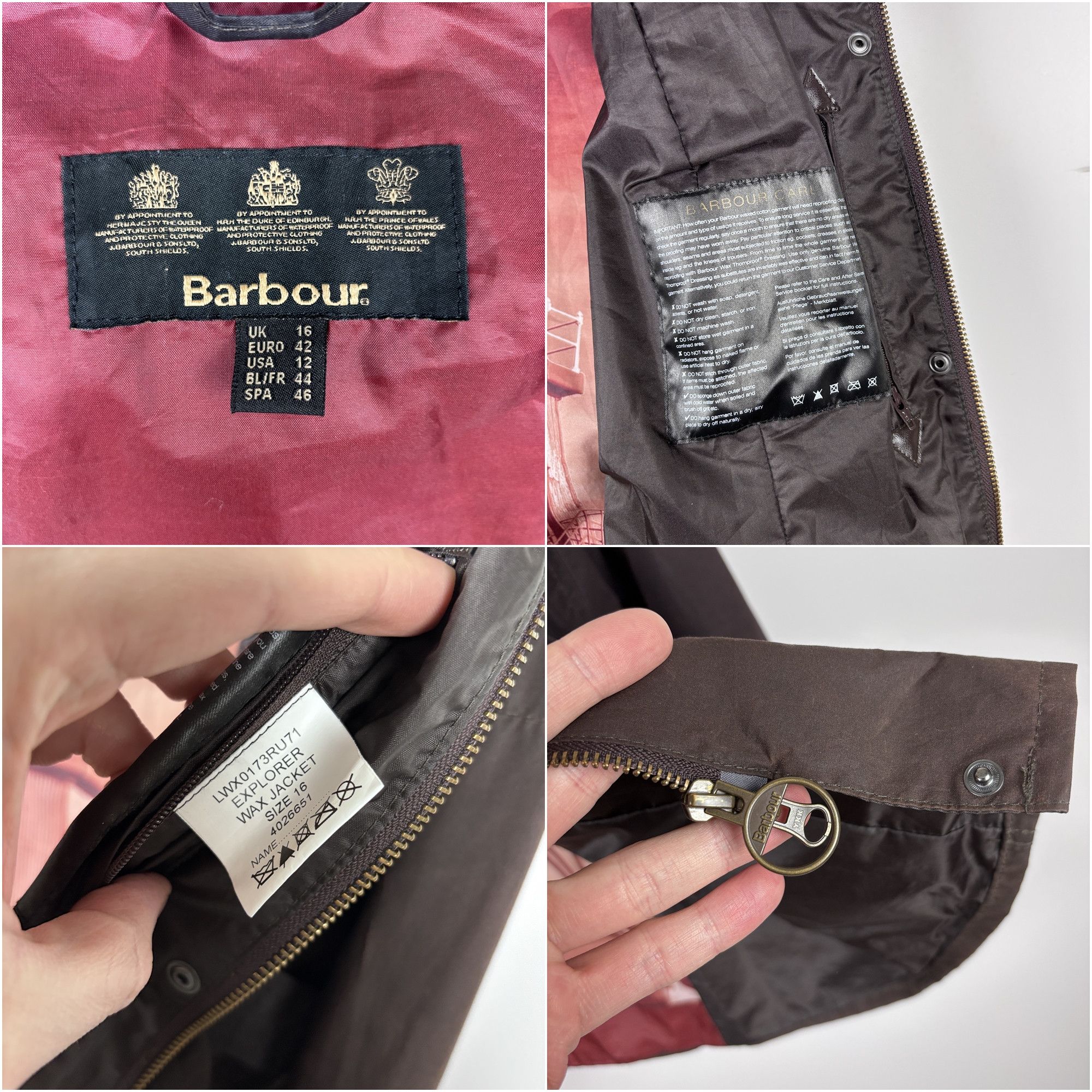 Barbour Barbour Explorer Waxed Belted Jacket Brown UK 16 / US 12 Size XL / US 12-14 / IT 48-50 - 10 Thumbnail