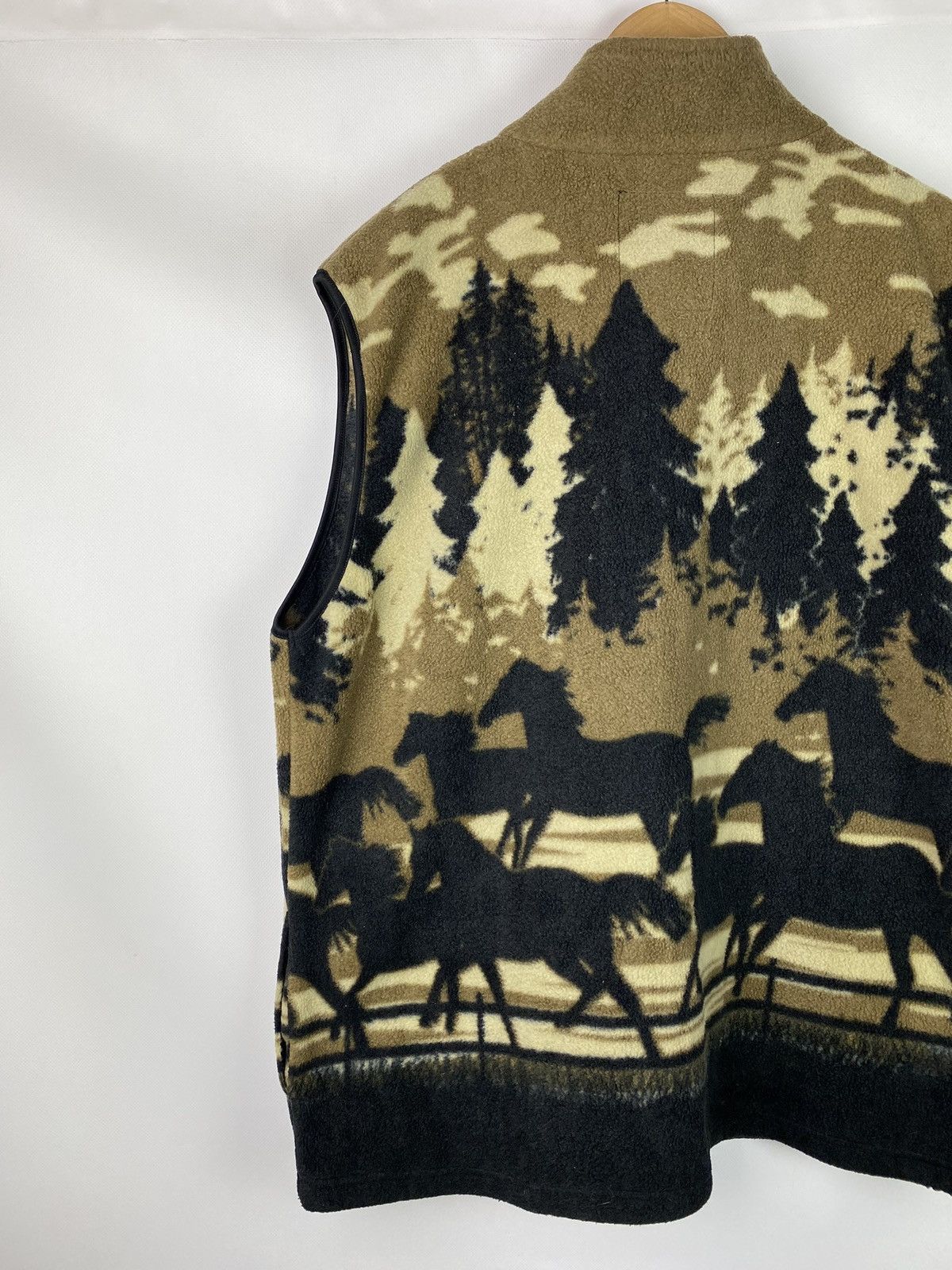 Japanese Brand Horses Animal Pattern Fleece Vest Waistcoat Size 3XL Size US XXL / EU 58 / 5 - 13 Thumbnail