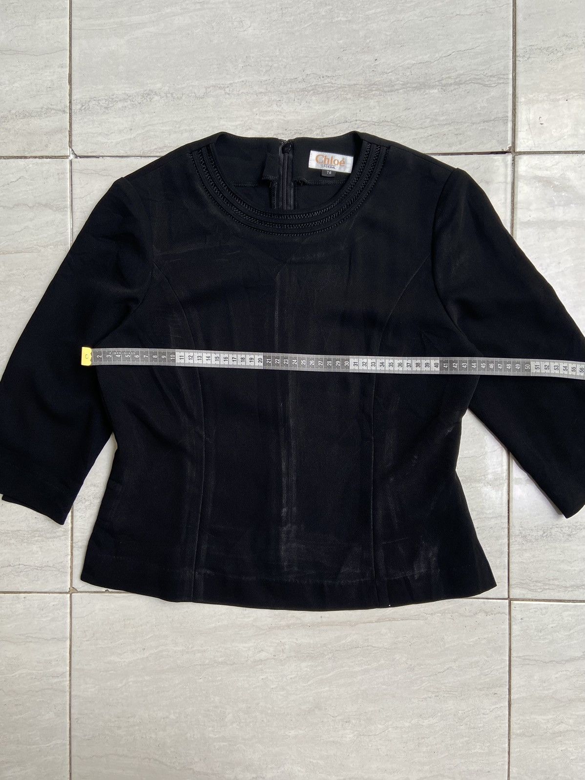 Chloe CHLOE FORMAL Black Blouse Size XS / US 0-2 / IT 36-38 - 3 Thumbnail