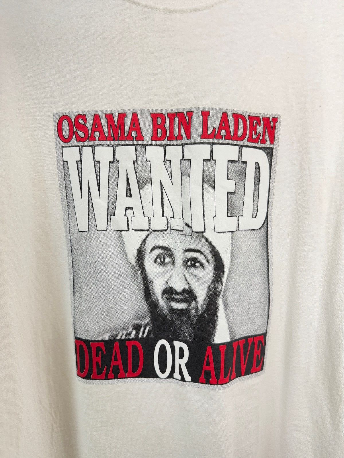 Vintage Vintage 90s' Osama Bin Laden Wanted Dead or Alive Shirt Size US L / EU 52-54 / 3 - 3 Thumbnail