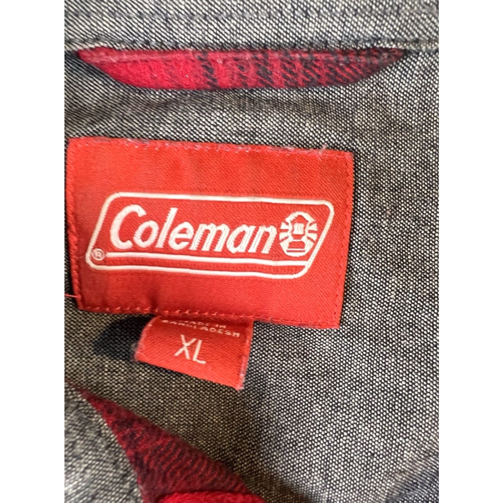 Vintage Coleman Shirt Mens XL Flannel Button-Up Long Sleeve Red Plaid Collection Shirt Size US XL / EU 56 / 4 - 6 Thumbnail