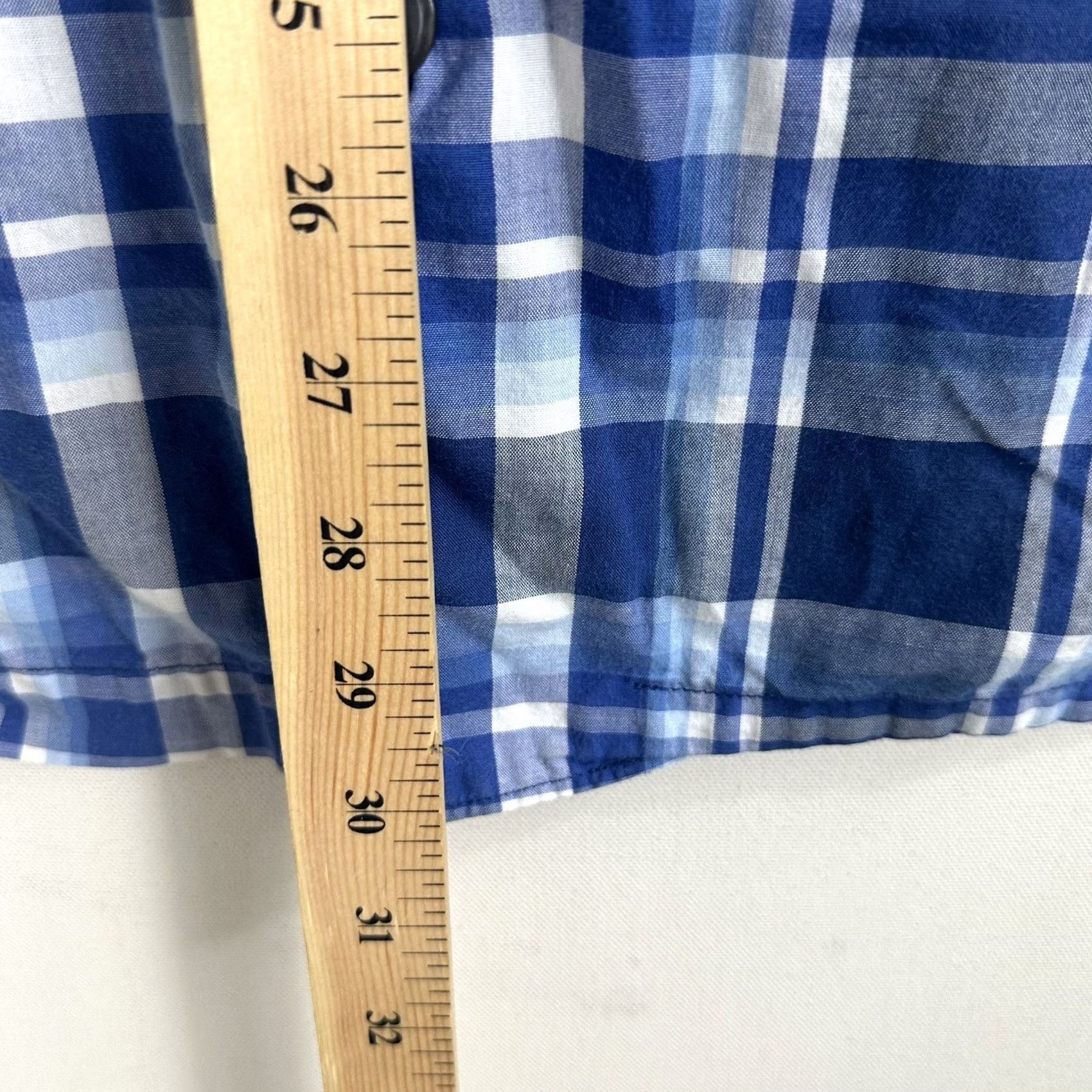 Ralph Lauren Polo Ralph Lauren Button Shirt Mens Large Plaid Blue Pajama Top Sleepwear Cotton Size US L / EU 52-54 / 3 - 7 Thumbnail