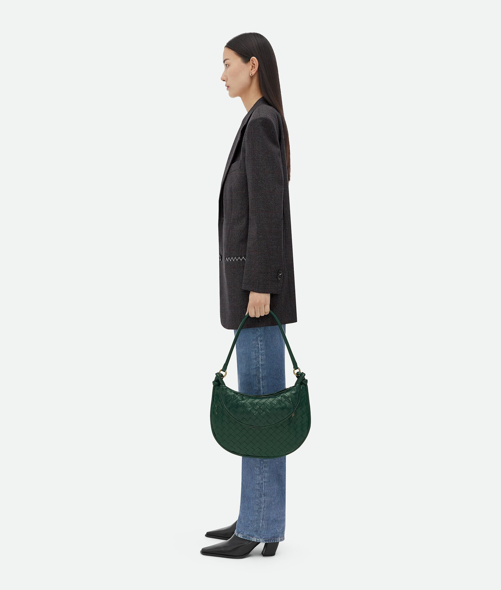 Bottega Veneta o1n1vont0325 Size: OS / Medium Gemelli Bag in Emerald Green Size ONE SIZE - 7 Thumbnail