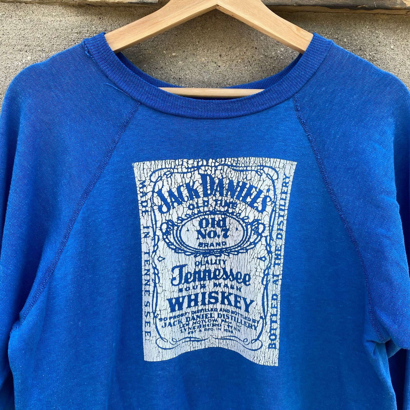 Vintage Vintage Jack Daniels 80s Faded Crewneck Raglan Sweatshirt Size US S / EU 44-46 / 1 - 2 Thumbnail