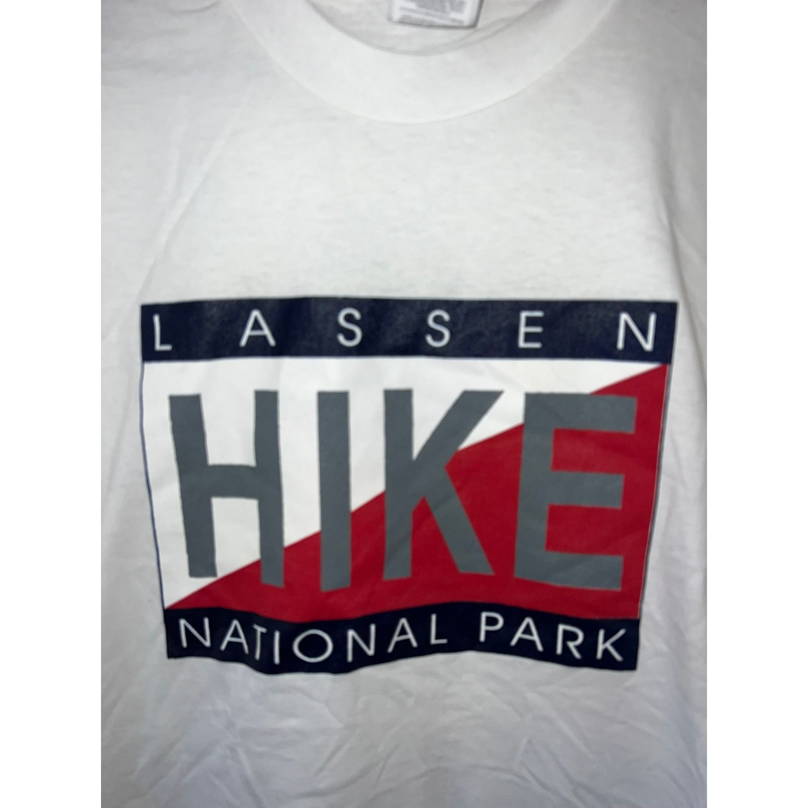 Jerzees 90s Vintage Lassen National Park Hike Hiking Shirt 1990s L Size US M / EU 48-50 / 2 - 2 Thumbnail