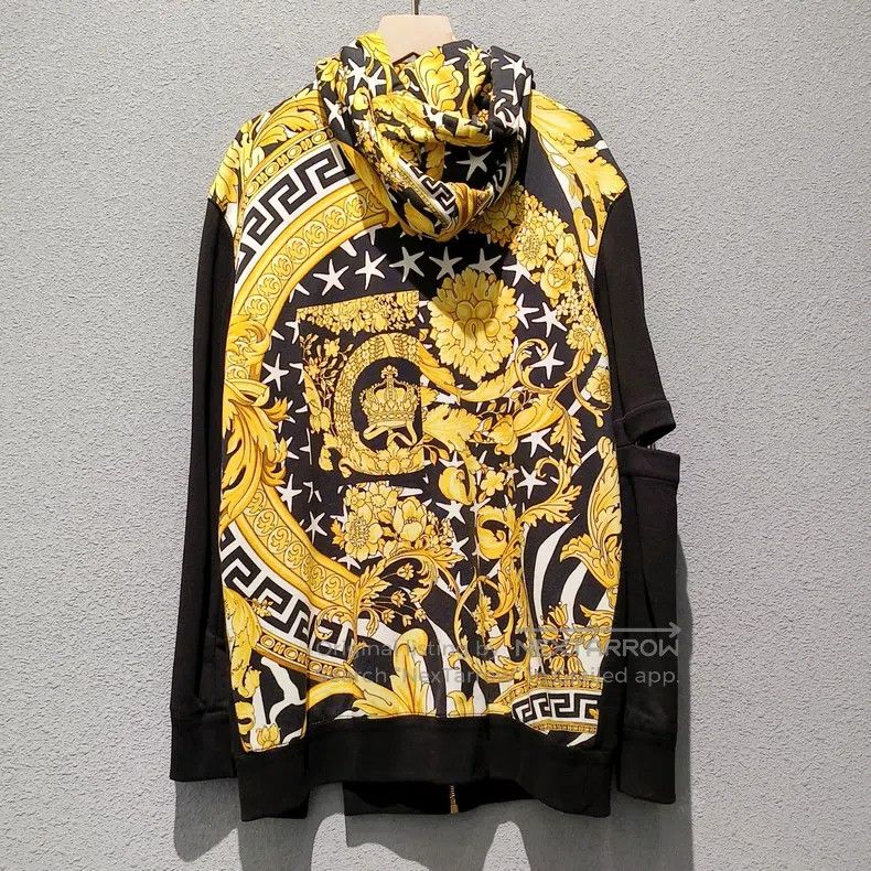 Versace Versace Hooded pins decorate the zippered jacket Size US S / EU 44-46 / 1 - 2 Thumbnail